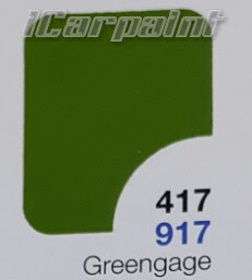 สีNKY เขียว Greengage