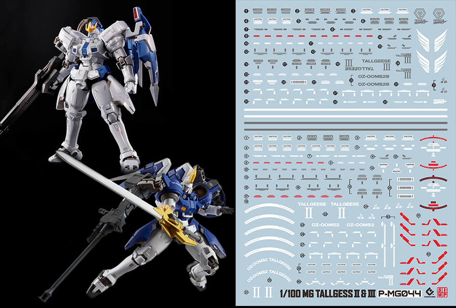 169 Water Decal MG1/100 Tallgeese II & III ยี่ห้อ S.I.M.P. Model Decal