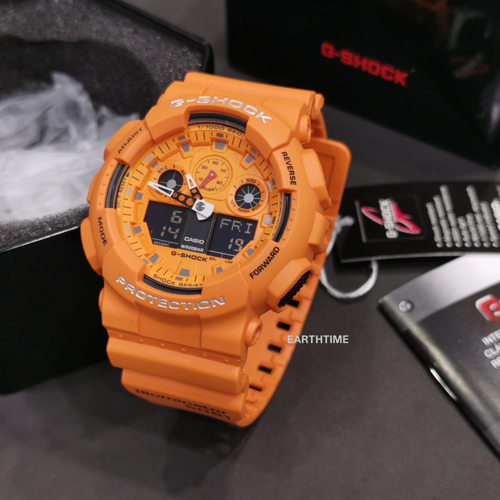 G-Shock ของใหม่แท้100% รับประกัน 1 ปี GA-100RS-4ADR