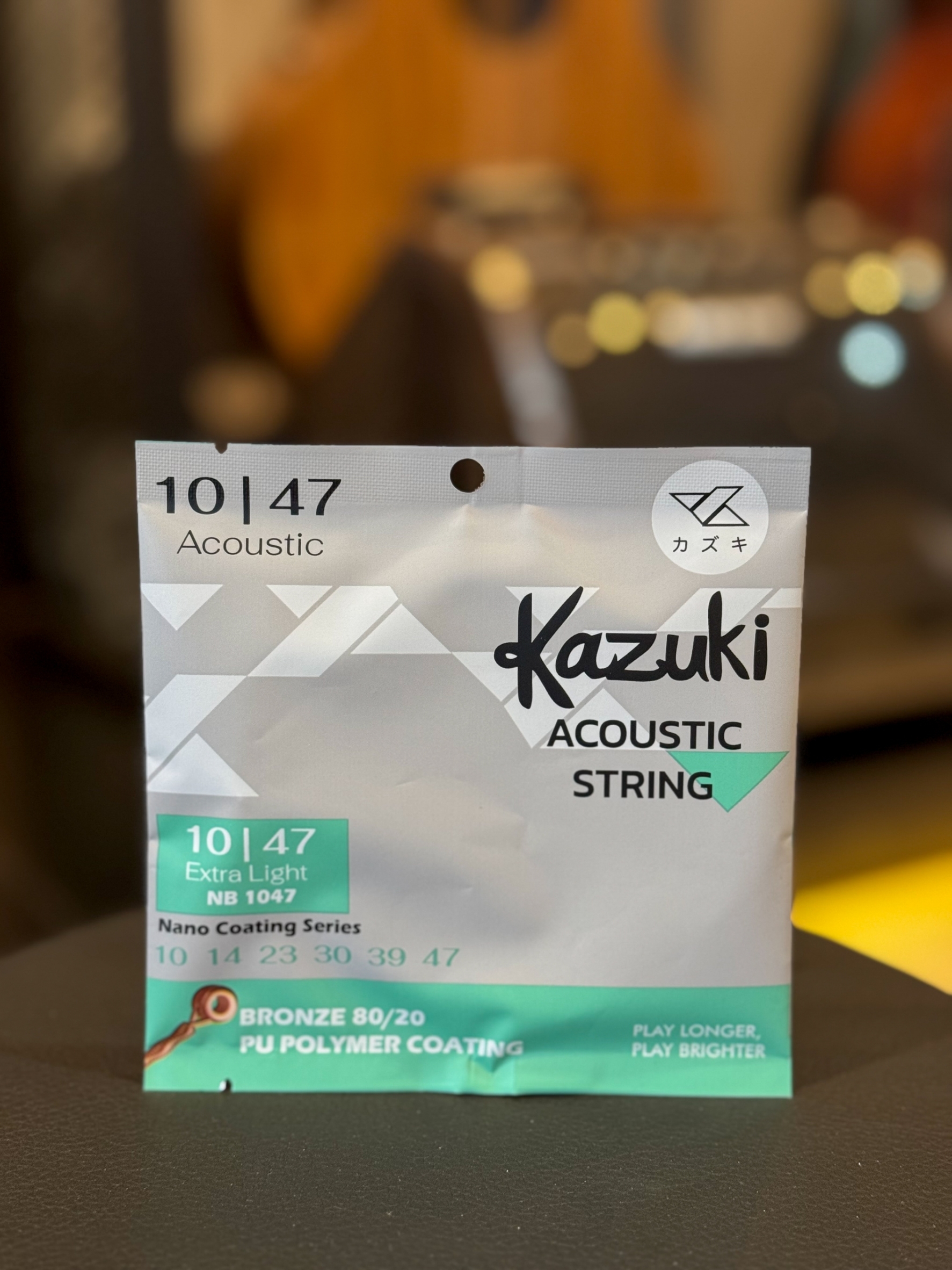 สายกีตาร์โปร่งเคลือบกันสนิม Kazuki Nano Coating Series NB 1047 เบอร์ 10-47 Acoustic String