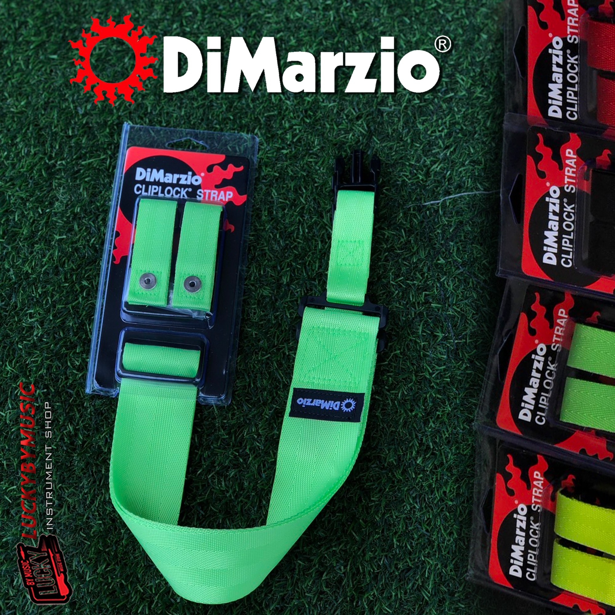 [พร้อมส่ง🚚 ]สายสะพาย Dimarzio รุ่น DD2200 Nylon Cliplock Clip Lock วัสดุ Nylon เหนียวทนทาน ล็อคแน่น สายสะพายกีต้าร์ ของแท้ USA.