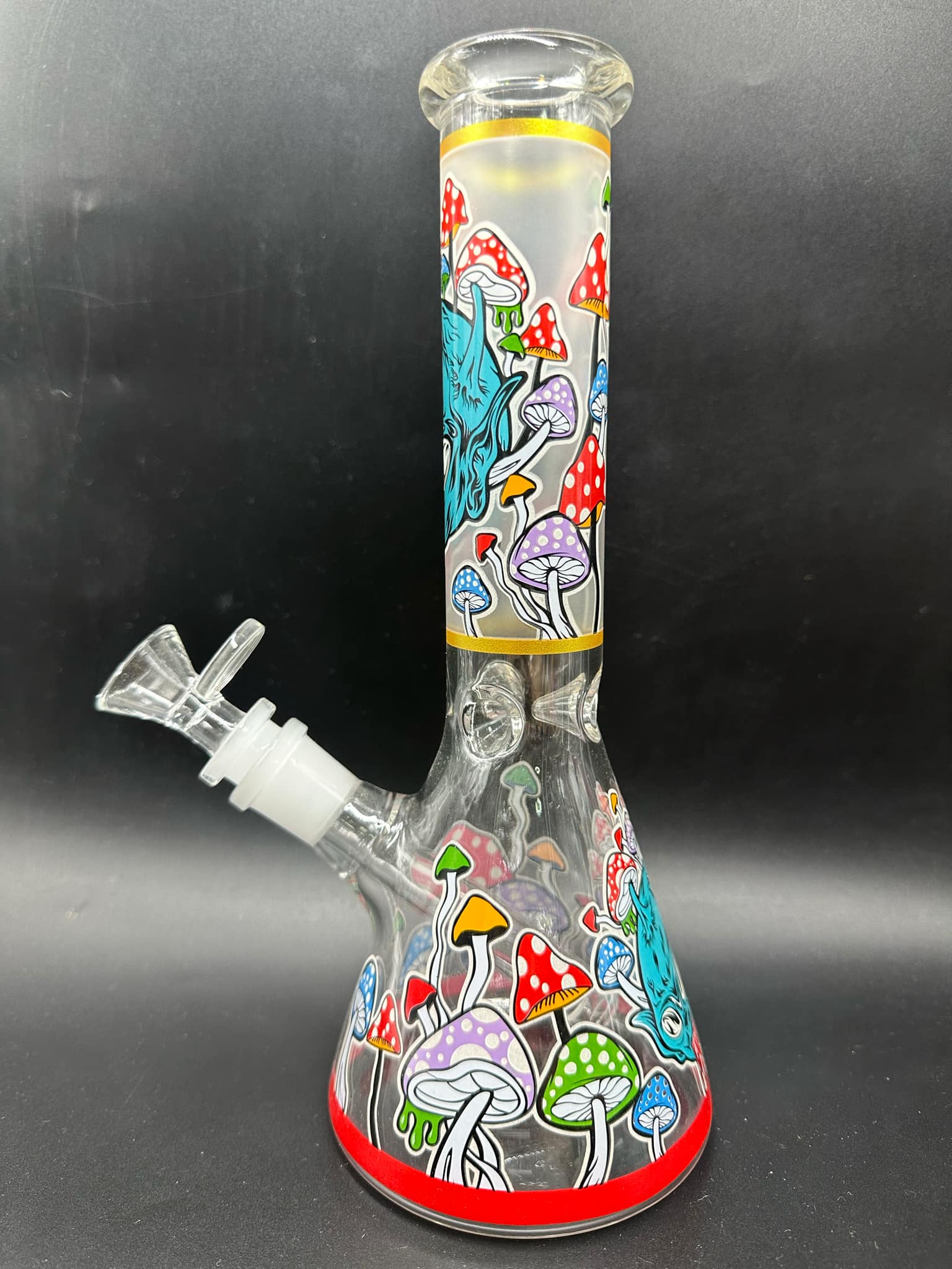 Mushroom Glass Bong (25cm.)(A)