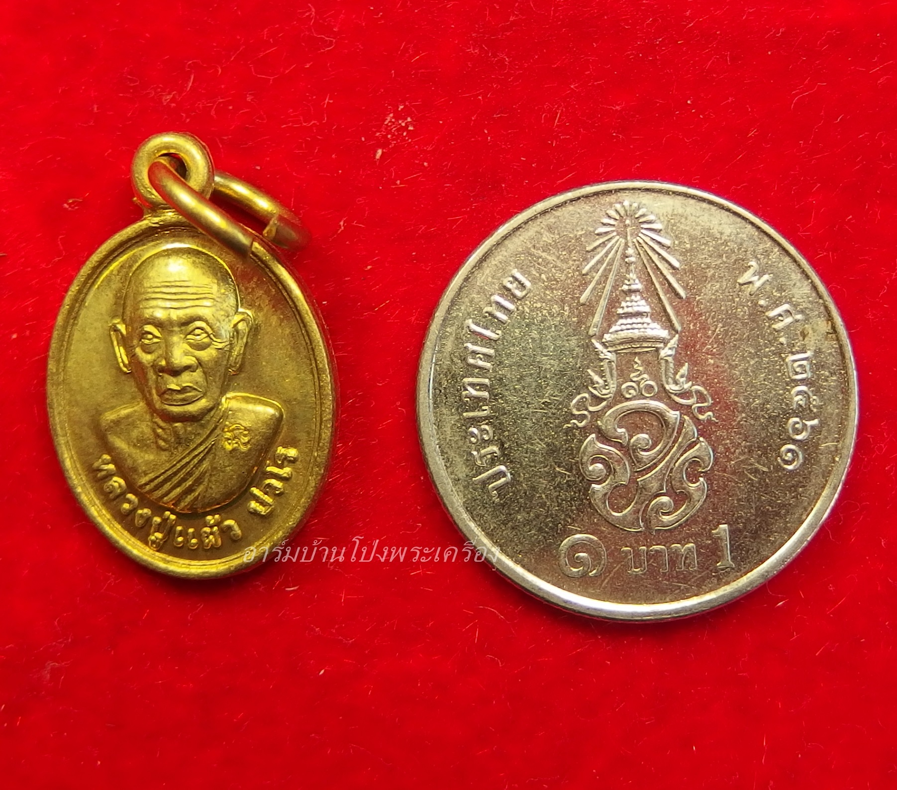 หลวงปู่แผ้ว วัดหนองพงนก เม็ดแตง เนื้อฝาบาตร(องค์ที่7)