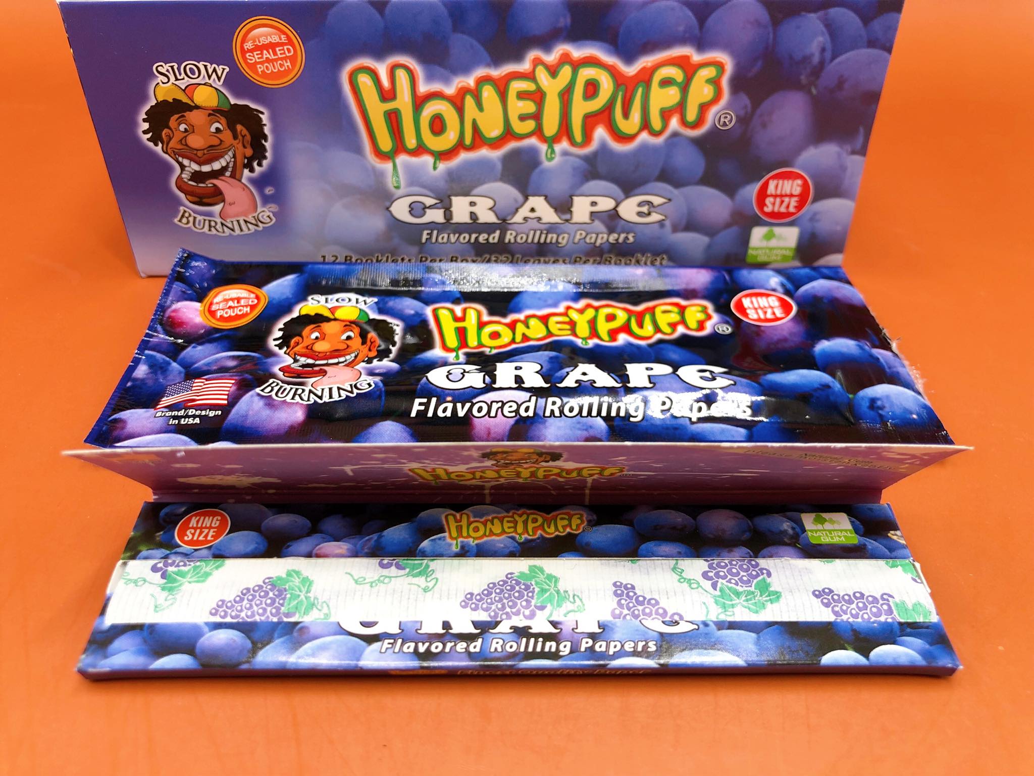 Grape Premium Flavored Rolling Papers (King Size)