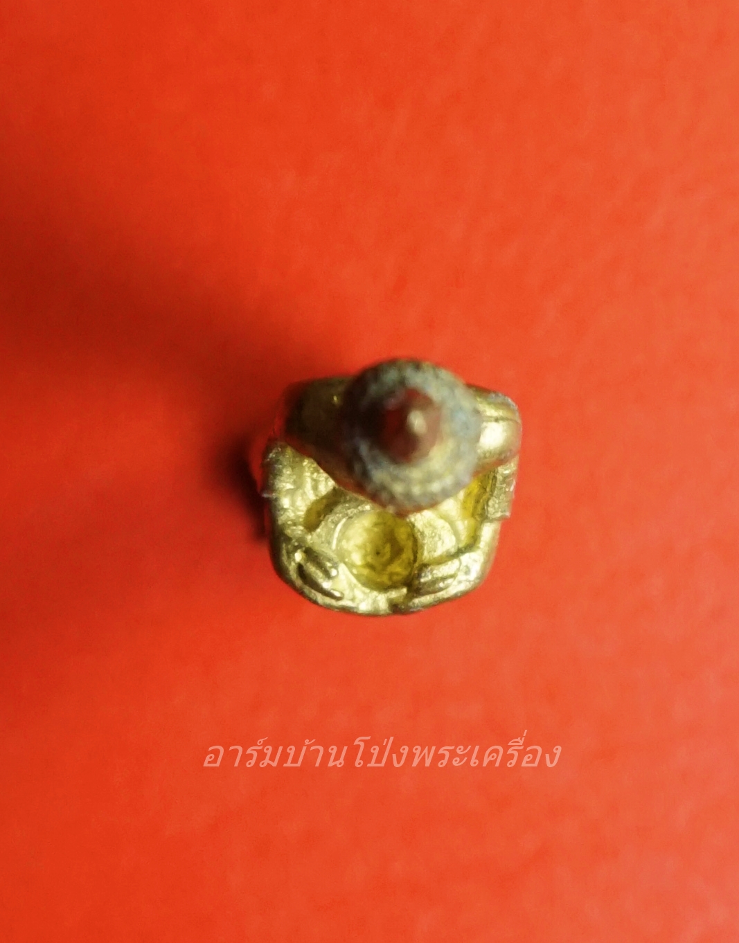 หลวงพ่อแก่นจันทร์ วัดช่องลม รูปหล่อ เนื้อฝาบาตร(องค์ที่1)