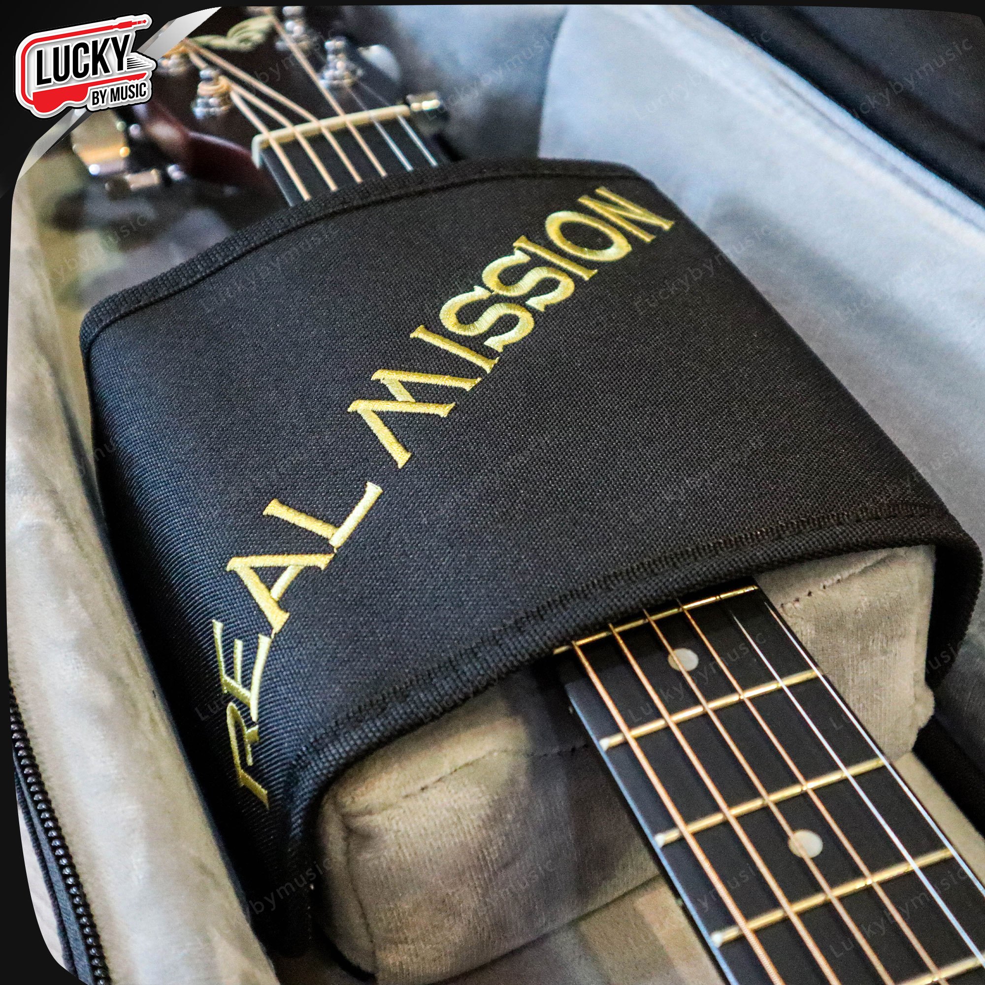 Real Mission ซอฟเคสกีตาร์โปร่ง-โปร่งไฟฟ้า Soft Case กระเป๋ากีตาร์โปร่ง ป้องกันการกระแทก ฟองน้ำหนามาก