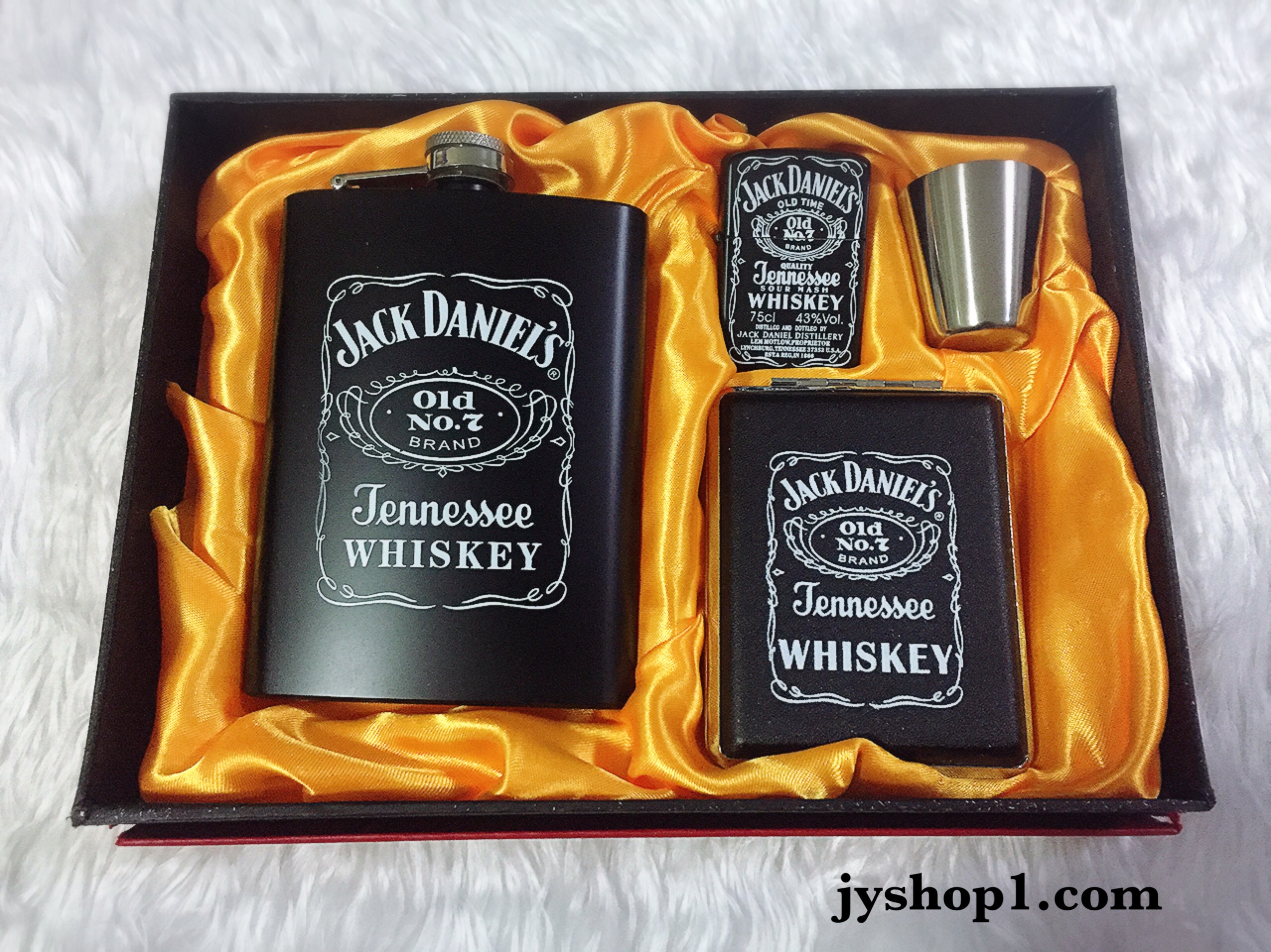 ขวดเหล้า ขวด แบบชุด+กล่องบุหรี่+ไฟแช็ค Jack Daniels