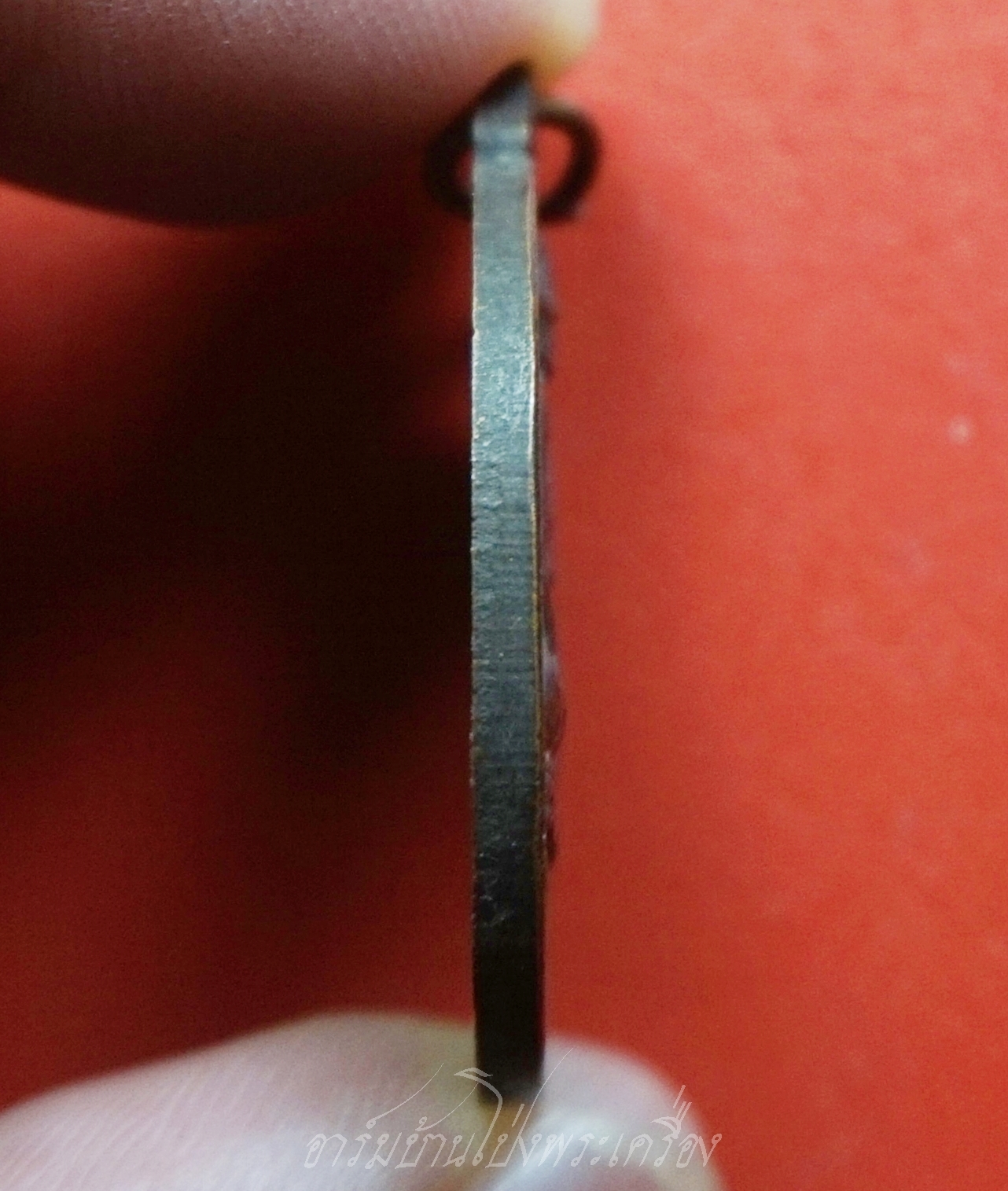 หลวงปู่แรม วัดยางหัก รุ่นแรก ปี๒๕๔๕ เนื้อทองแดงรมดำ(องค์ที่6)