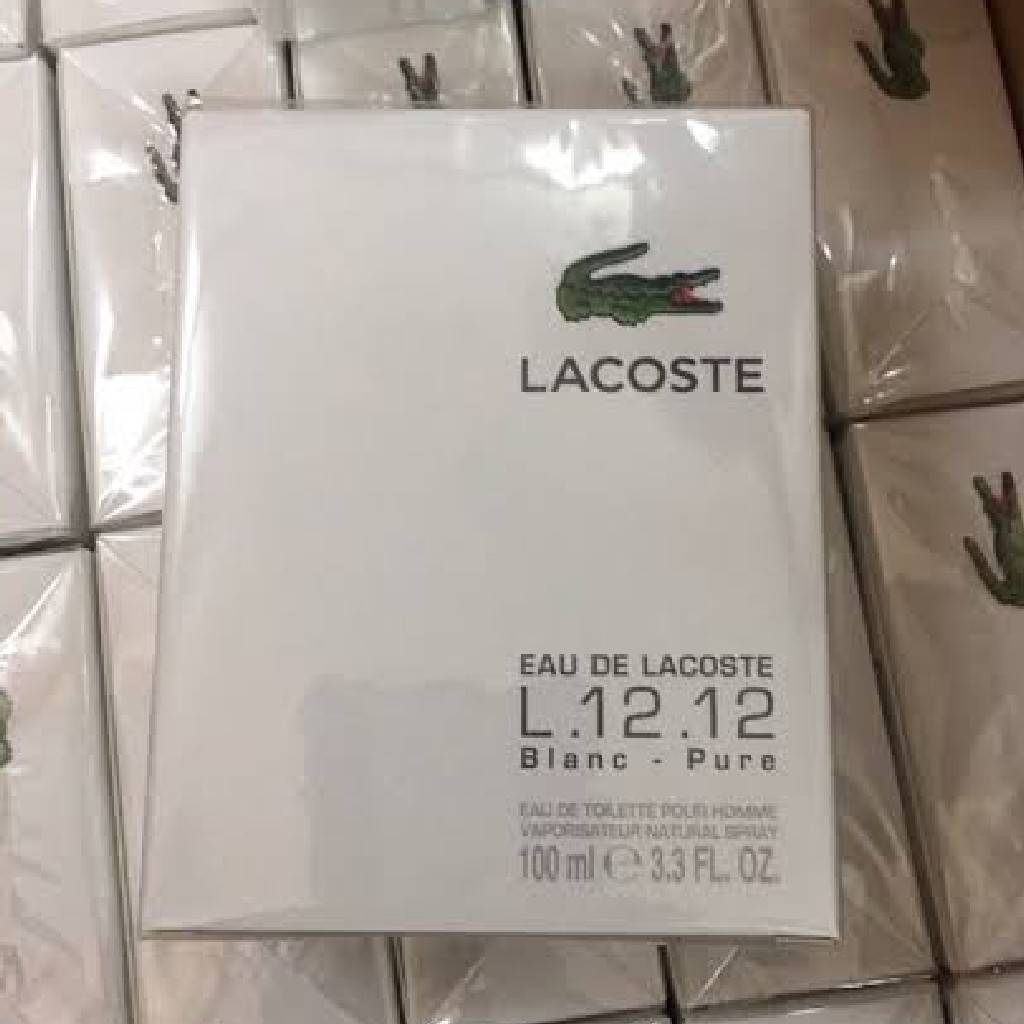 น้ำหอม Lacoste L.12.12. Blanc Pure EDT 100ml. น้ำหอมแท้ 100%