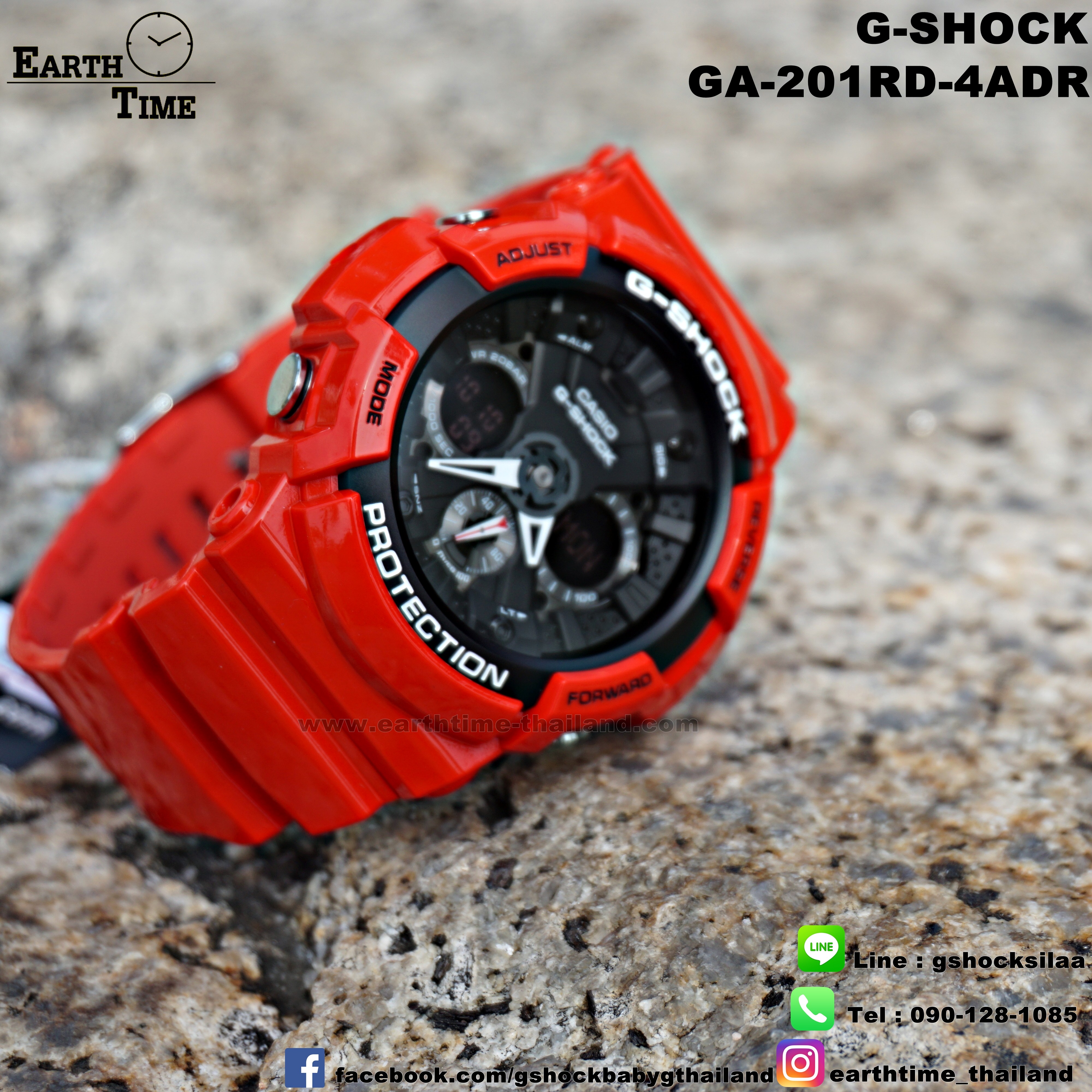 G-Shock ของใหม่แท้100% รับประกัน 1 ปี GA-201RD-4ADR