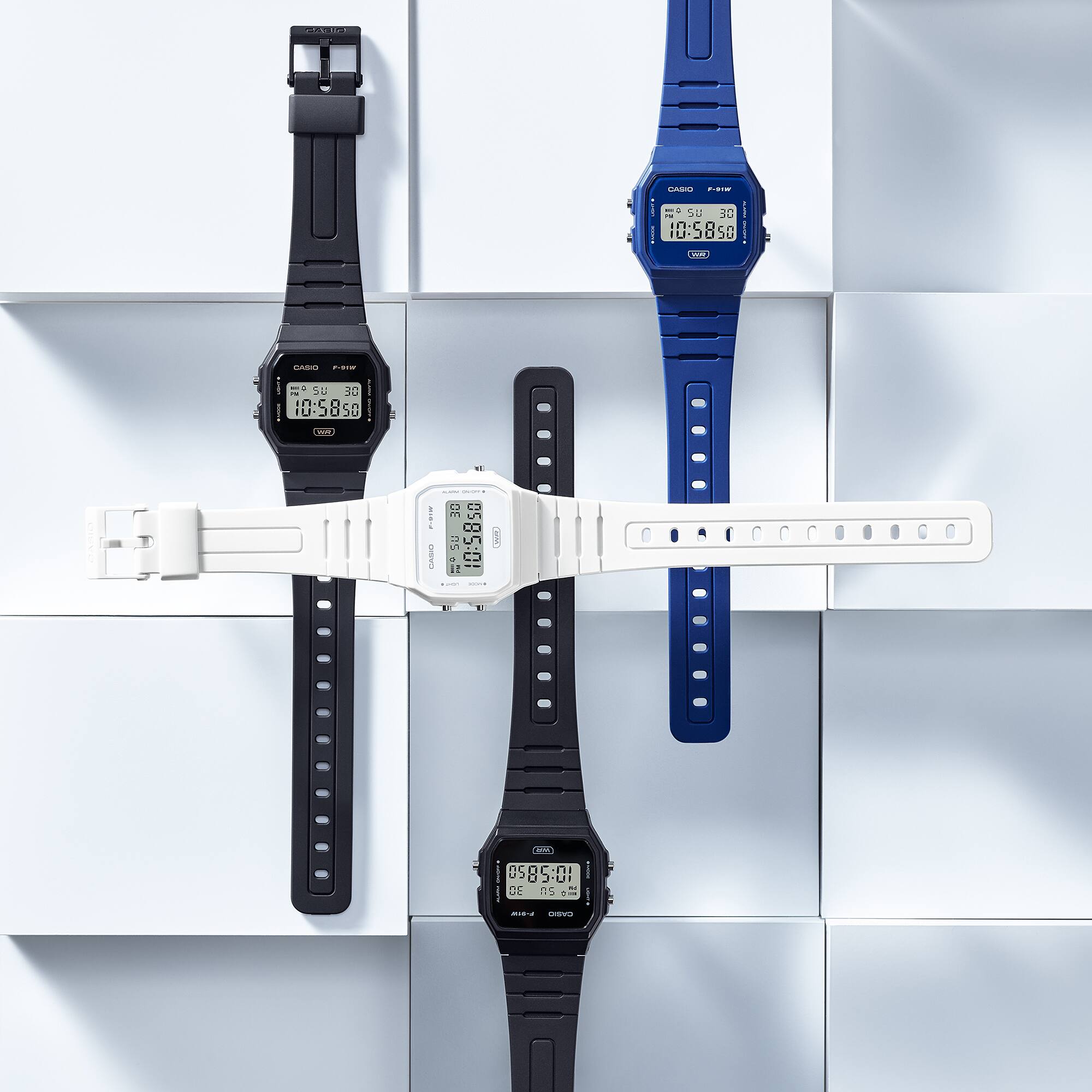F-91WB-8A l CASIO สายเรซิ่น