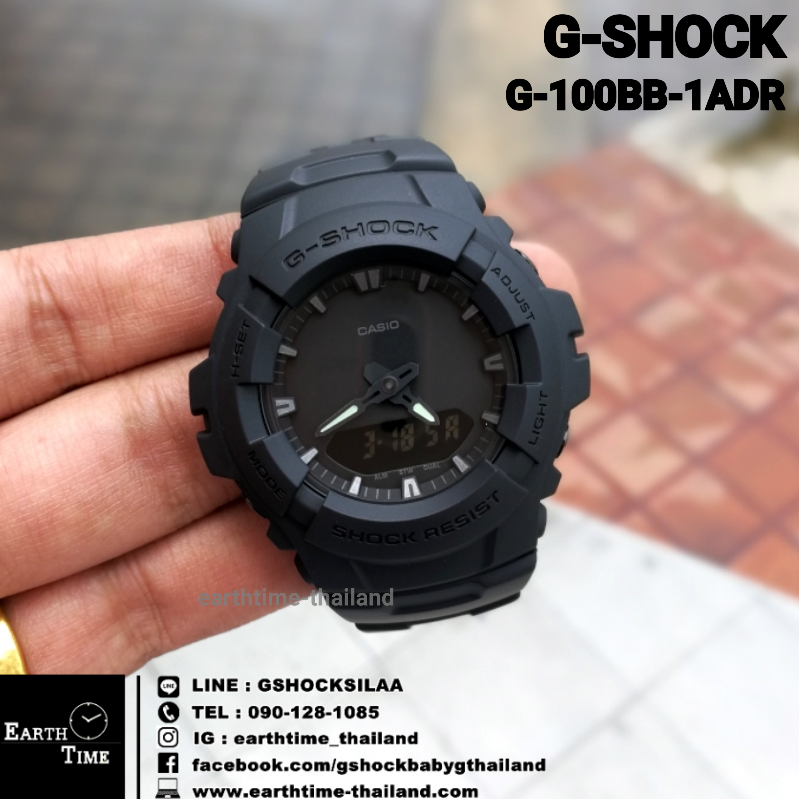 G-Shock ของใหม่แท้100% รับประกัน 1 ปี G-100BB-1ADR