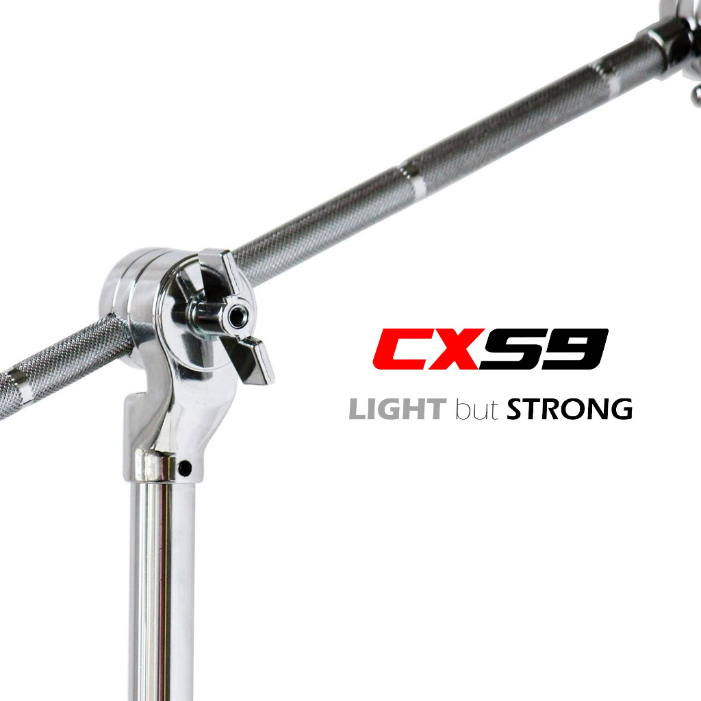 ขาตั้งฉาบ CXS9 ขาฉาบบูม 2 ท่อน 3ขา ปรับระดับได้ โครเมี่ยม ขาฉาบโครเมี่ยม วัสดุแข็งแรง น้ำหนักเบา - พร้อมส่ง