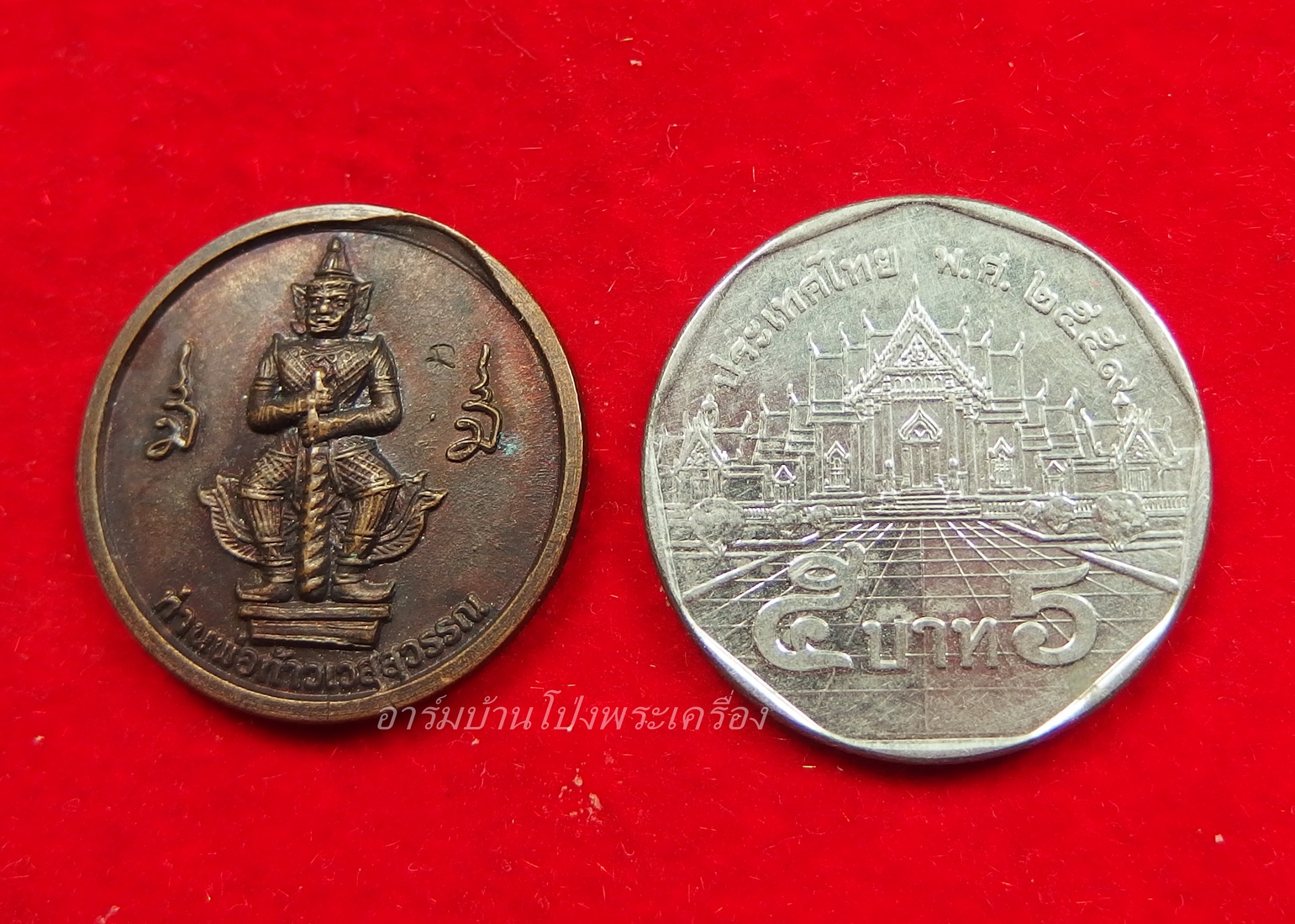 หลวงพ่อวิรัช วัดดีบอน ท้าวเวสสุวรรณ ตอกโค้ต เนื้อทองแดงรมดำ(องค์ที่1)