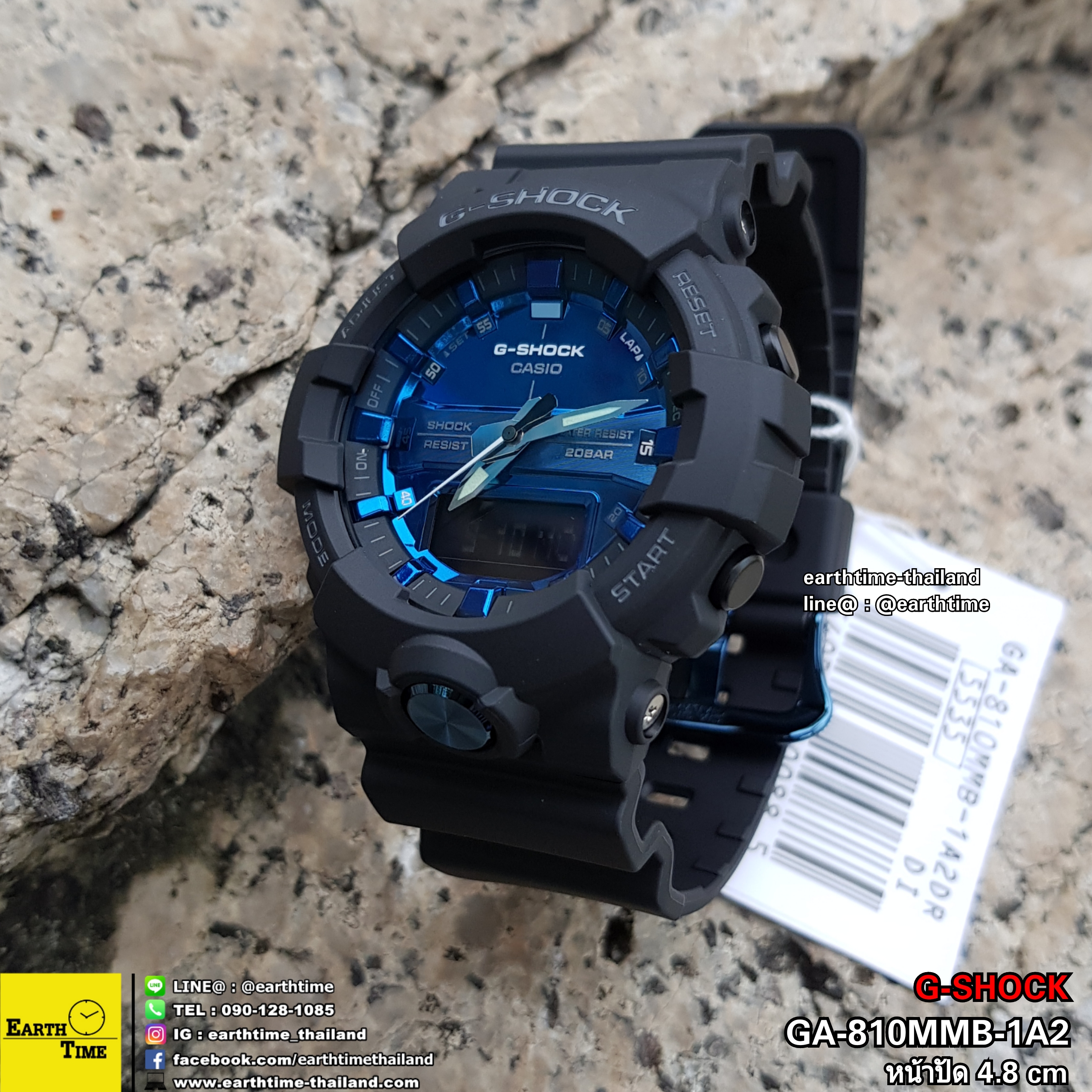 G-Shock Metallic Mirror Faces ของใหม่แท้100% รับประกัน 1 ปี รุ่น GA-810MMB-1A2DR
