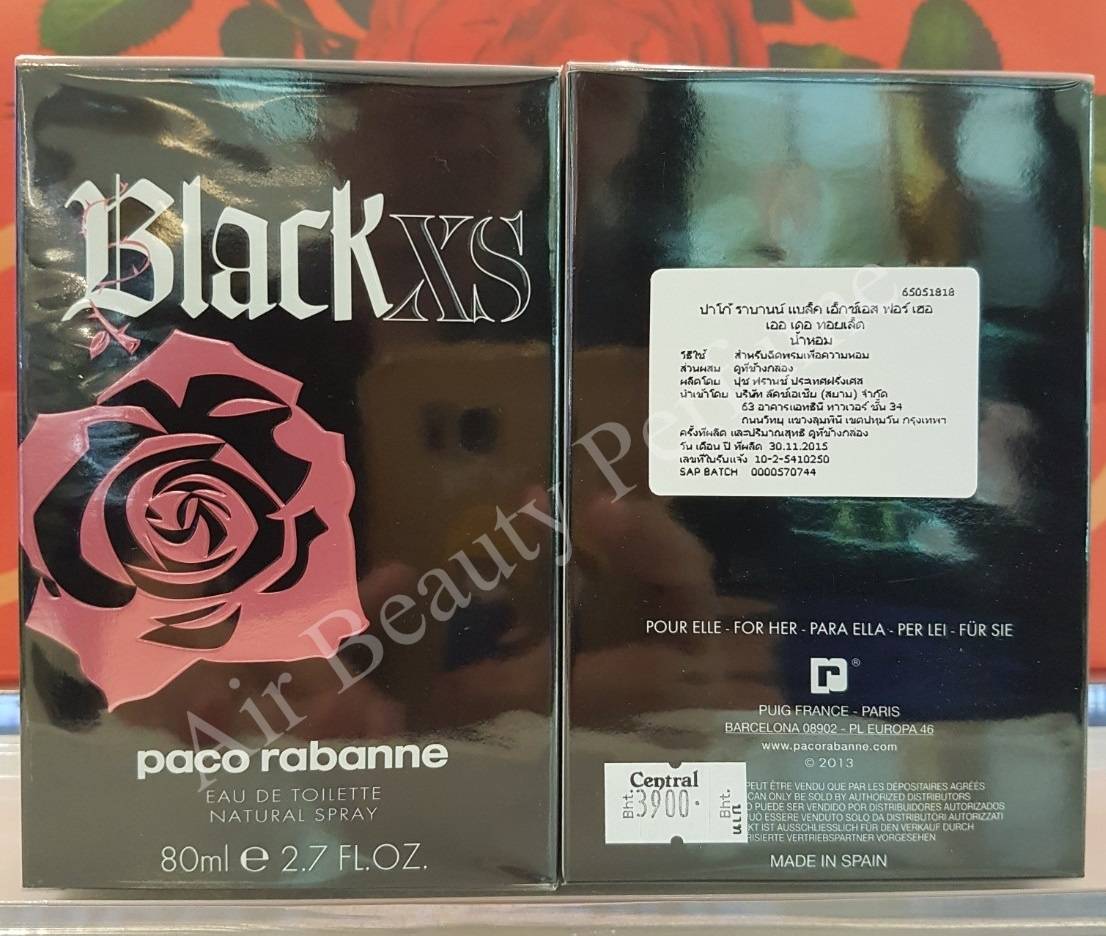 น้ำหอม Paco Rabanne Black XS for Women EDT 80ml. น้ำหอมแท้ 100%