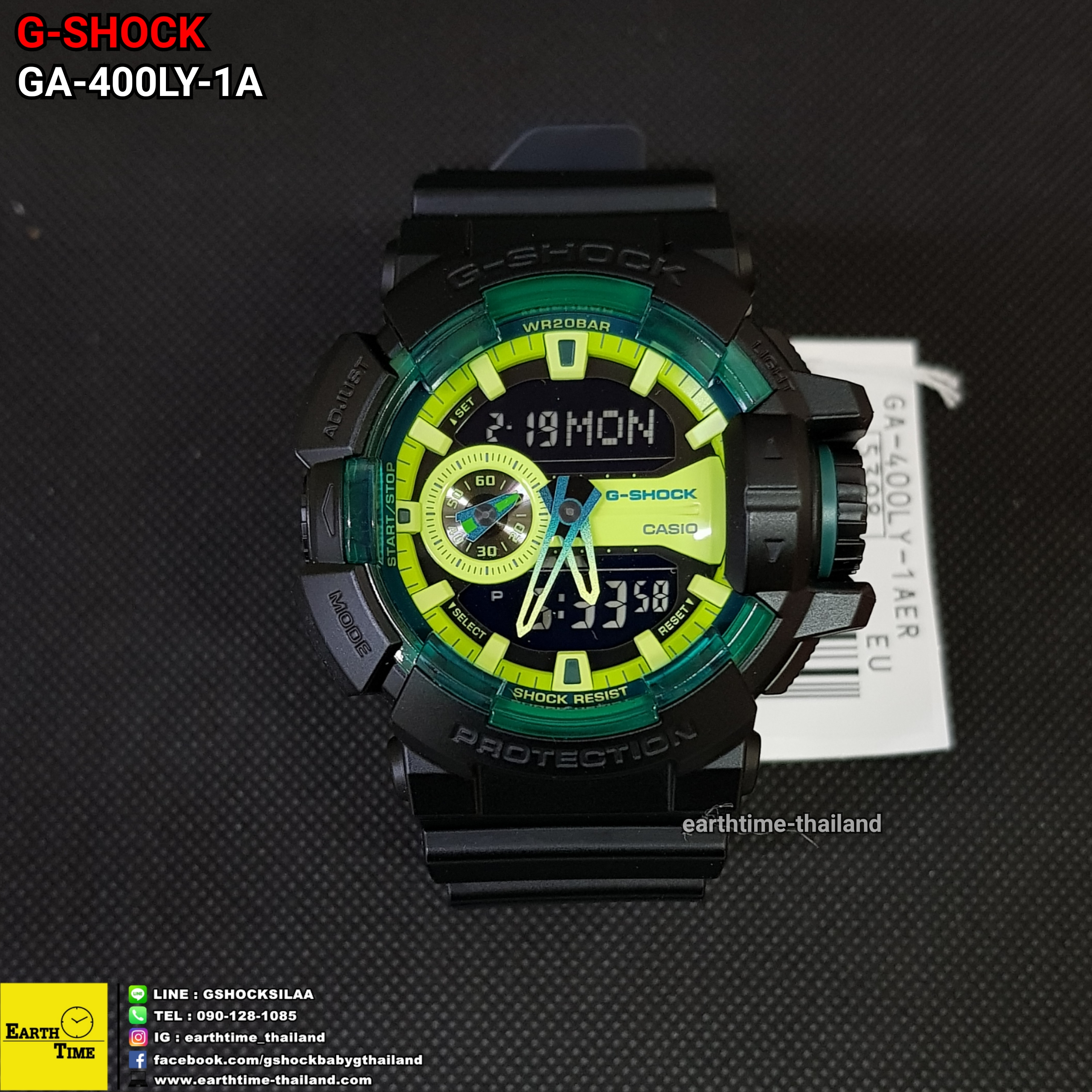 G-Shock ของใหม่แท้100% รับประกัน 1 ปี GA-400LY-1ADR