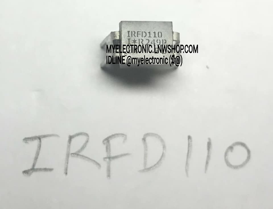 IRFD110 ไอซี ตัวถังDIP-4ขา IC ราคา ตัวล่ะ