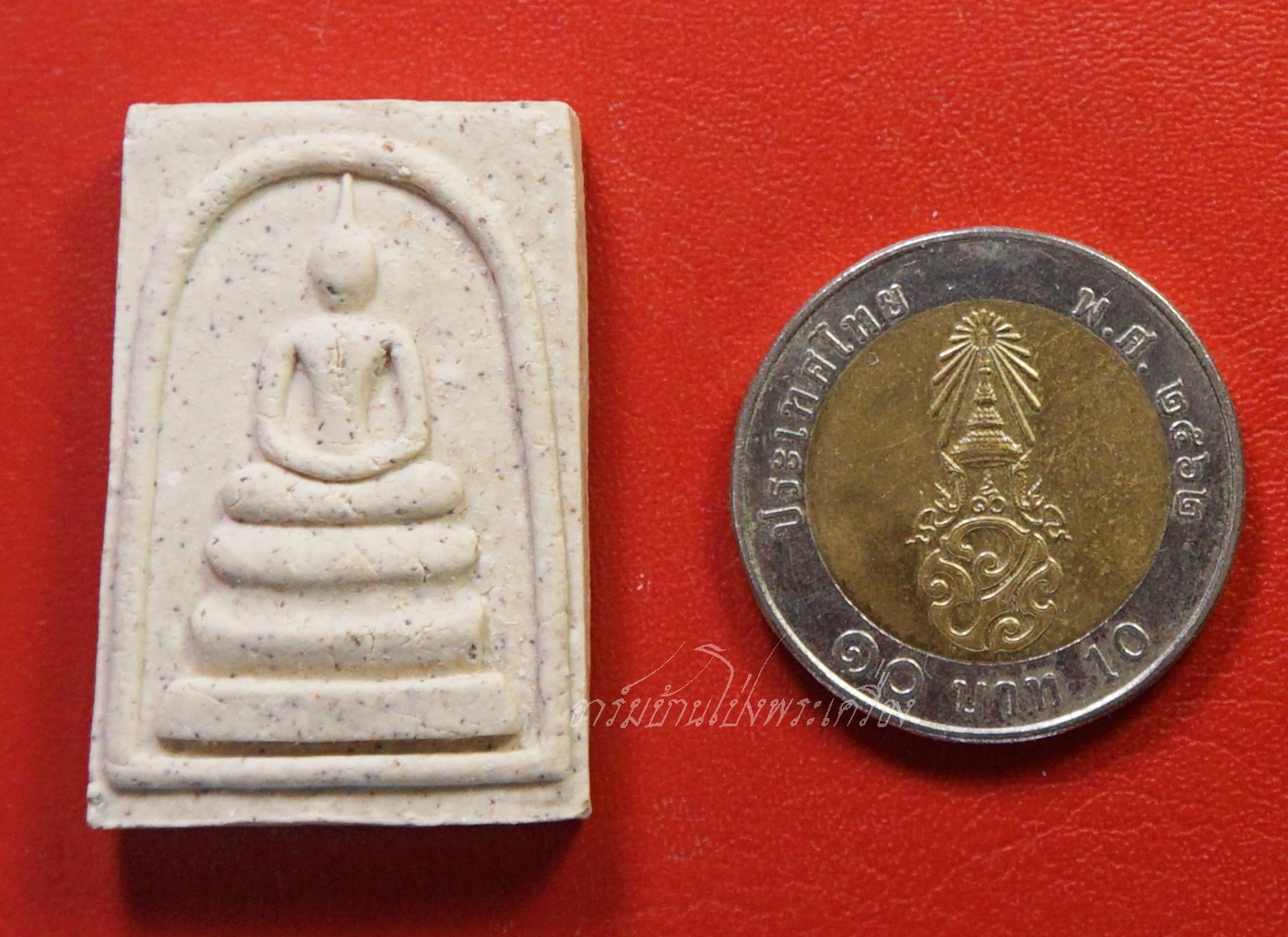 พระสมเด็จพิมพ์ทรงเจดีย์ พระปฐมเจดีย์ เนื้อผงกระเบื้องเก่า๑๕๕ปี กล่องเดิม(องค์ที่1)