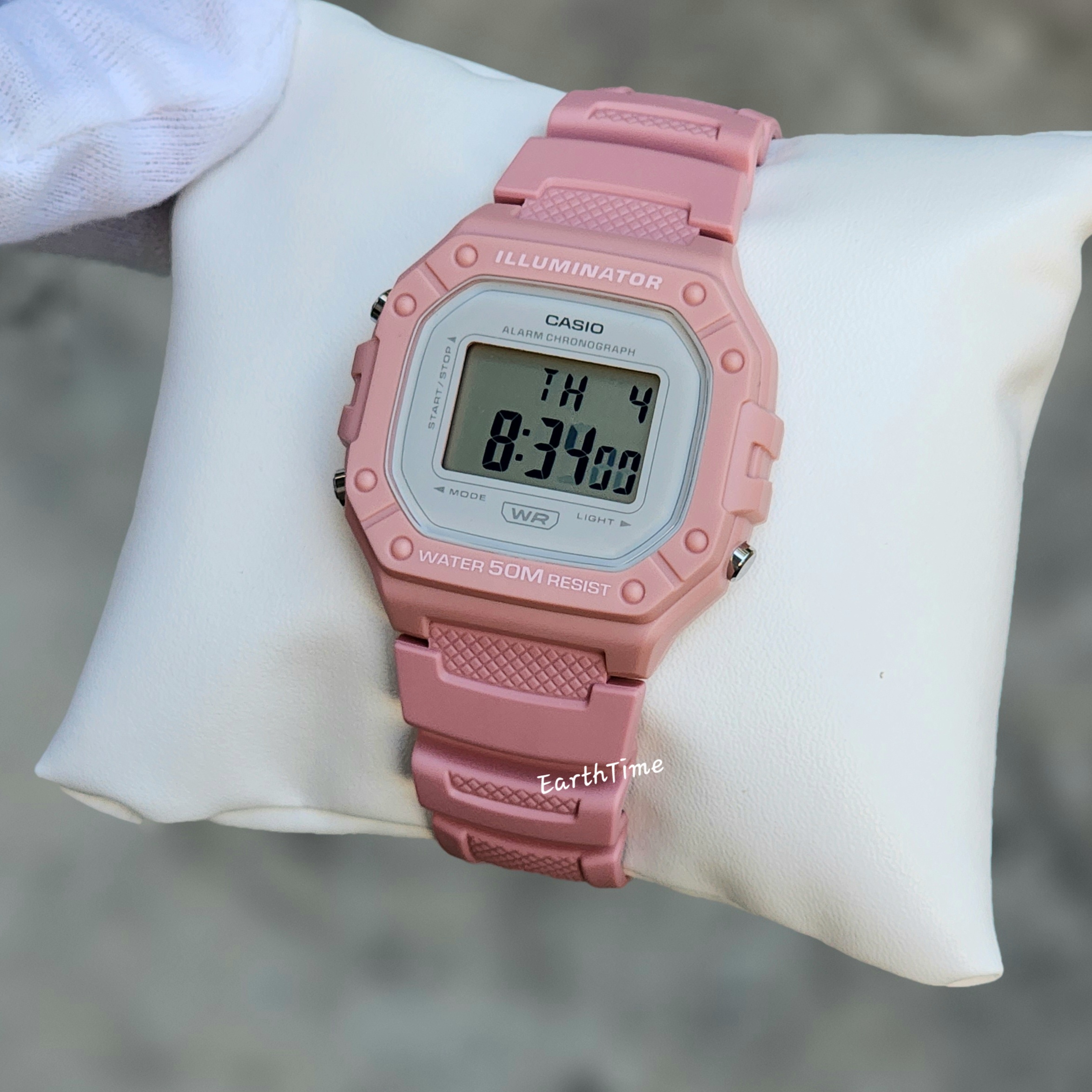 CASIO สายเรซิ่น รุ่น W-218HC-4AV