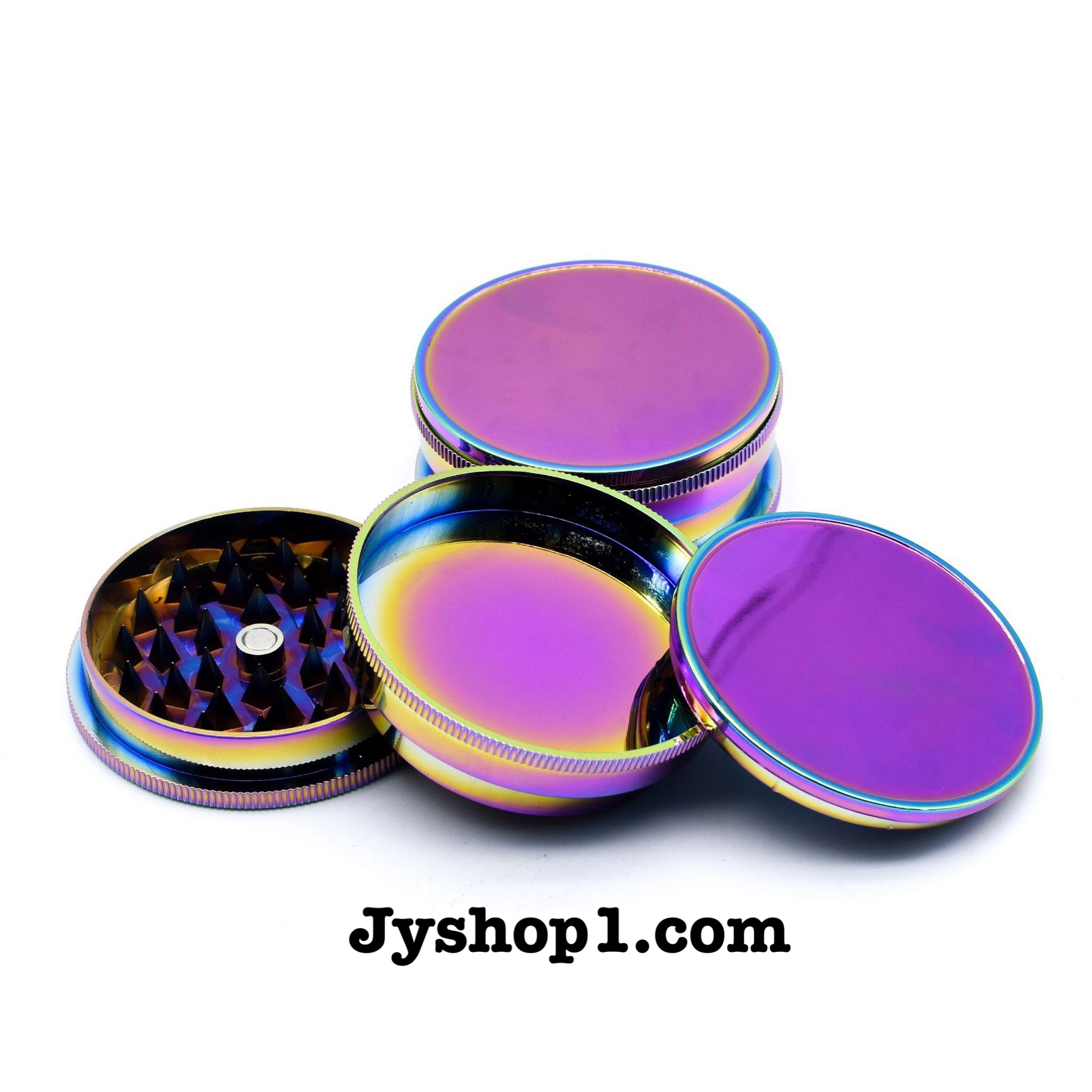เครื่องบดสมุนไพร ที่บดสมุนไพร ขนาด 60 mm สีไทเทเนี่ยม พร้อมส่ง ราคาถูก