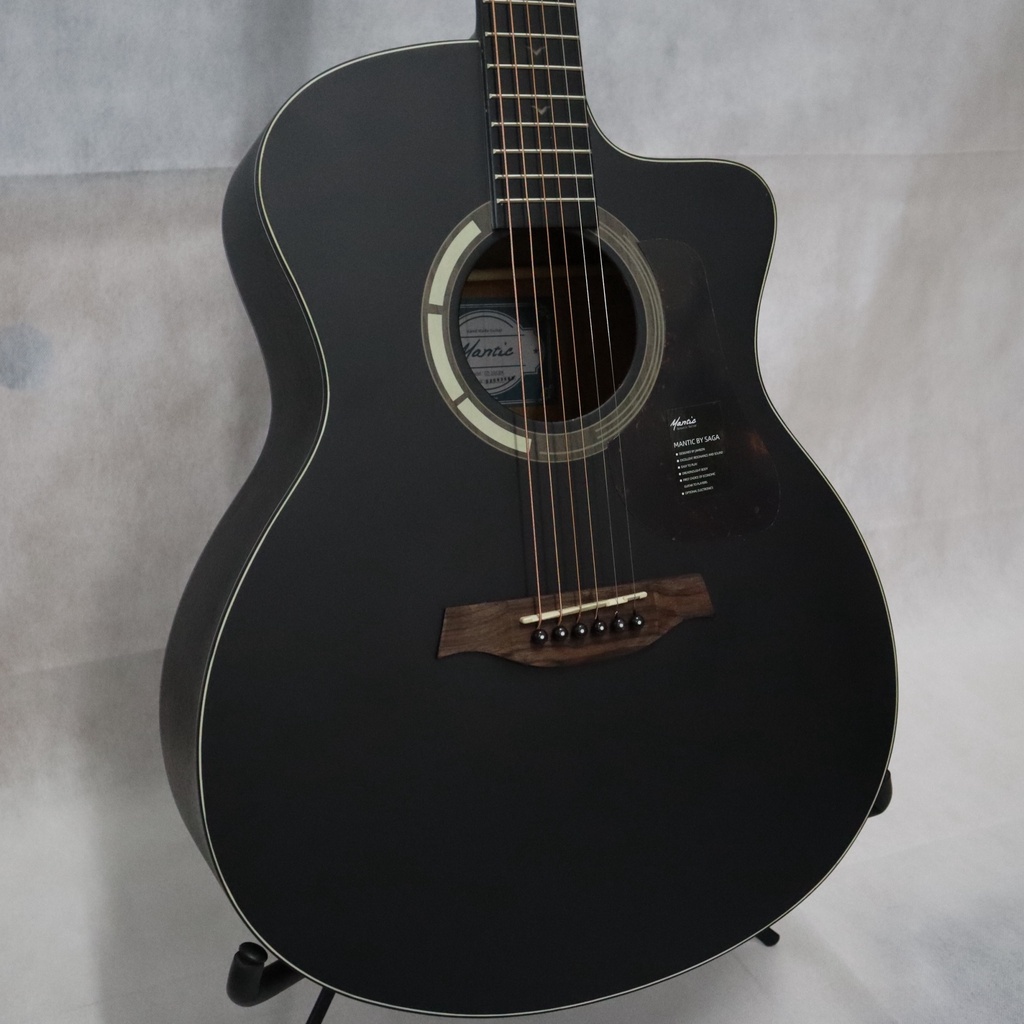 Mantic รุ่น GT-1GC กีต้าร์โปร่ง สีดำ ทรงเว้า