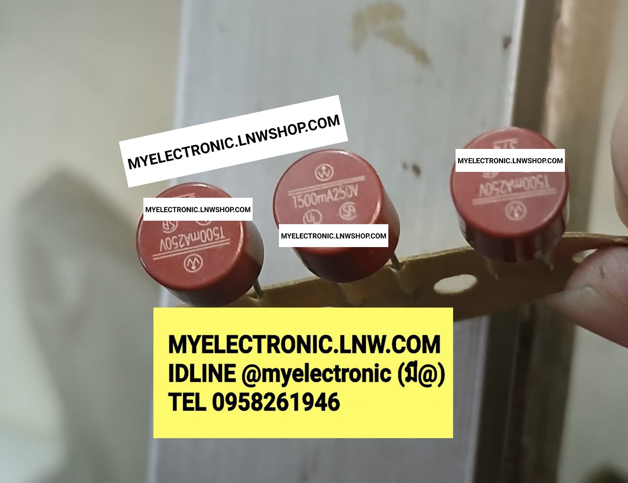 ขาย ฟิวส์T500mA ไมโครฟิวส์T500mA MICROFUSE ทรงกระบอก สีน้ำตาล / สีดำ ฟิวส์500mA ไมโครฟิวส์500mA ฟิวส์ T500mA ไมโครฟิวส์ T500mA MICRO FUSE ฟิวส์ 500mA ไมโครฟิวส์ 500mA ฟิวส์T500mA250v ฟิวส์500mA250v ยี่ห้อ W ราคา ตัวละ . . . หน่วย บาท