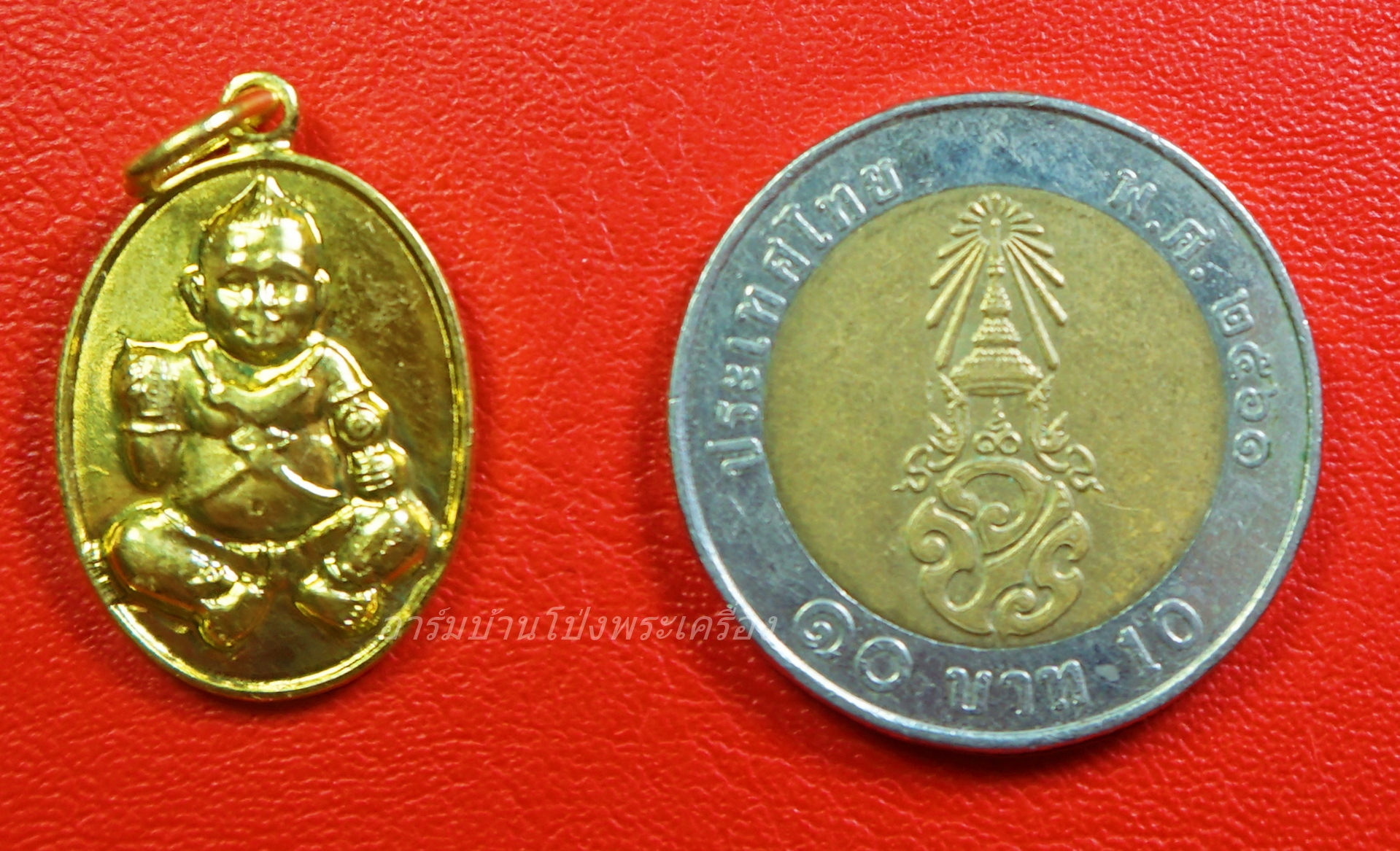 หลวงปู่แผ้ว วัดรางหมัน รุ่นกุมารทองแบ็คแฮม เนื้อฝาบาตร(องค์ที่12)