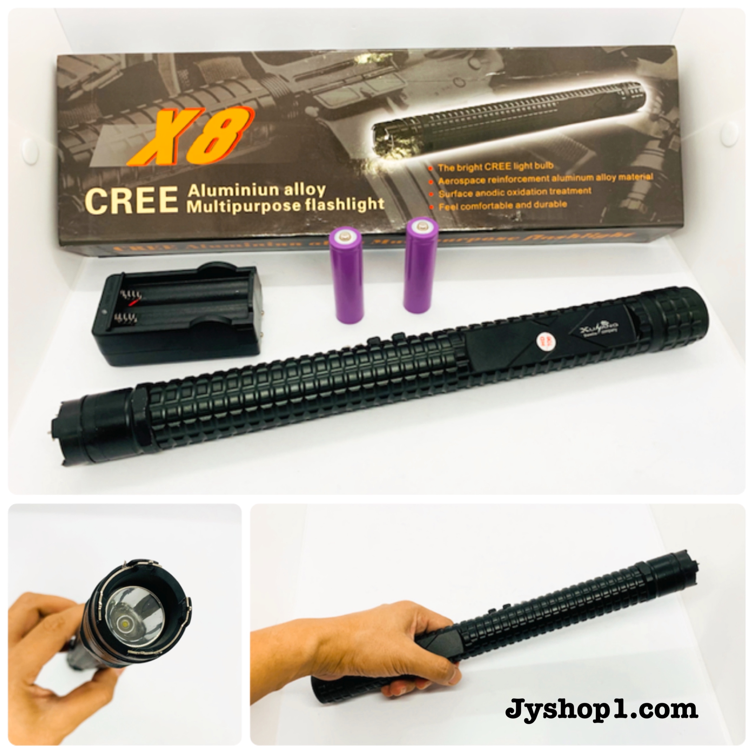 กระบองไฟฉายช็อตไฟฟ้า HY-X8
