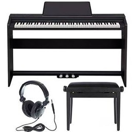 เปียโนไฟฟ้า Electric Piano Casio Privia PX-160 พร้อมขาตั้ง เก้าอี้เปียโน และหูฟังของแท้ จากบริษัท