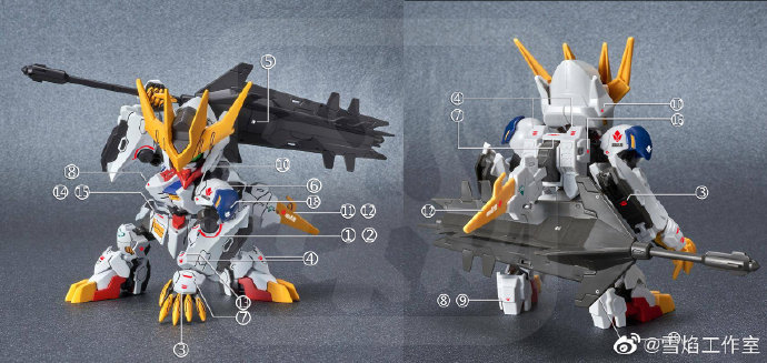 Decal 143 SDCS Gundam Barbatos Lupus Rex ยี่ห่อ XY-model (สินค้าเหลือ 1 แผ่น กรุณารอทางร้านแจ้งกลับนะครับ )