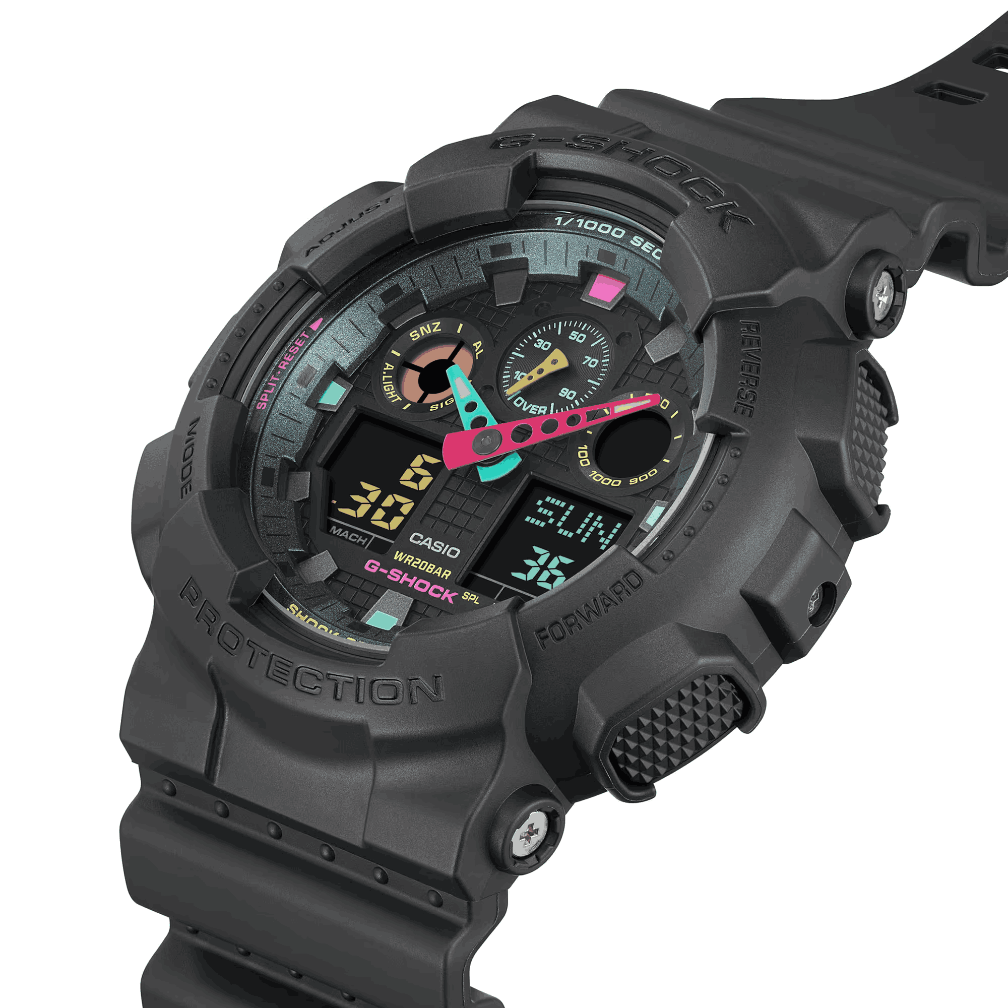 GA-100MF-1A l G-Shock Multi-Fluorescent Accents Series l G-SHOCK