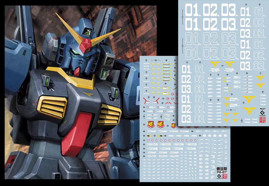 196 Water Decal PG1/60 Gundam MK-II Tatan ยี่ห่อ S.I.M.P. Model Decal