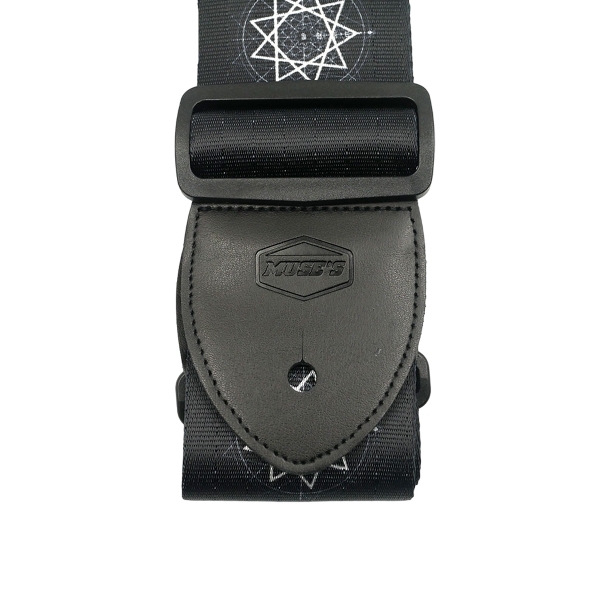 สายสะพายกีต้าร์ | เบส รุ่น MUSE'S B1 Star วัสดุเส้นใย Polyester ปรับระดับสายได้ถึง 150cm. หัวทำจากหนัง PU