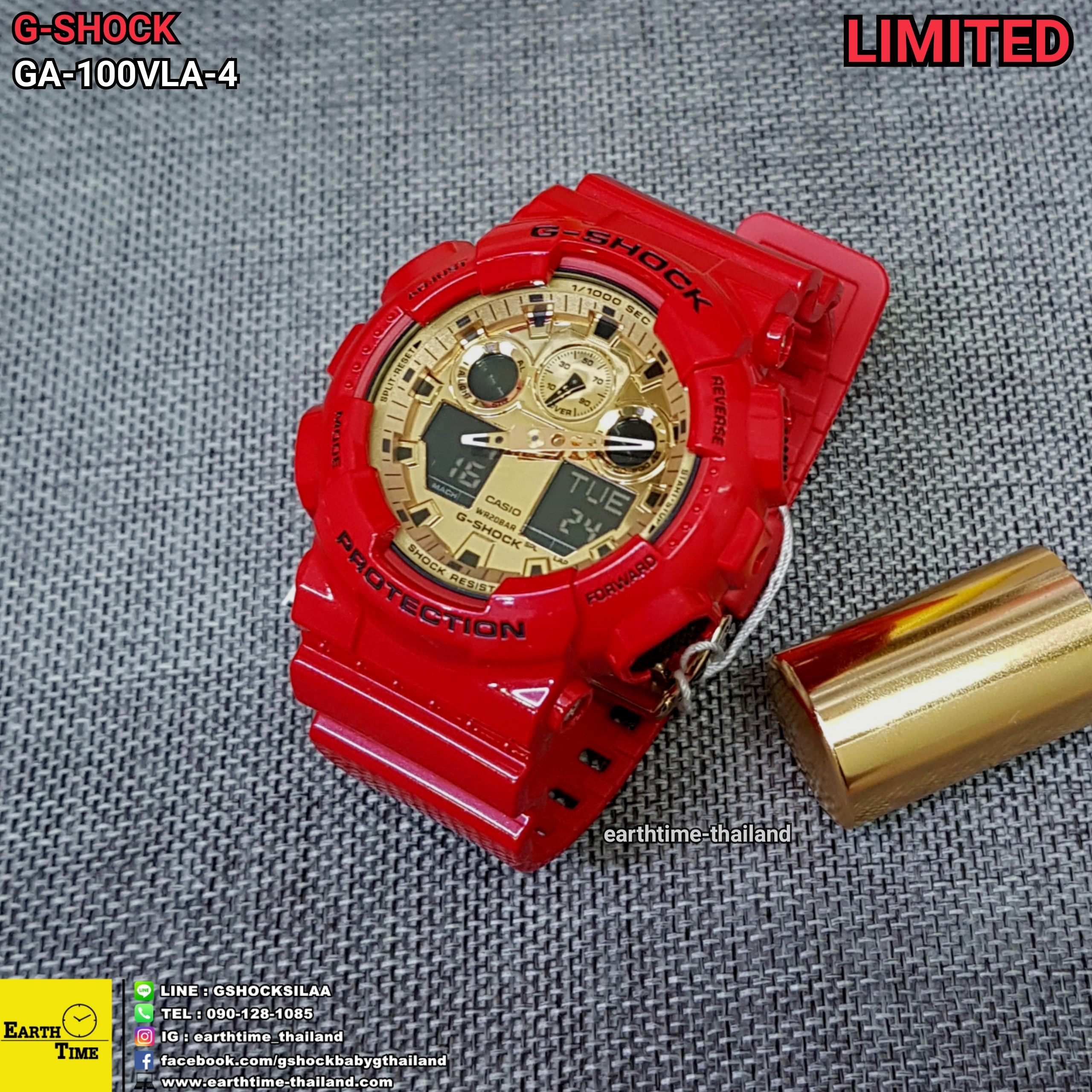 G-Shock Chinese New Year 2018 Limited ของใหม่แท้100% รับประกัน 1 ปี รุ่น GA-100VLA-4A