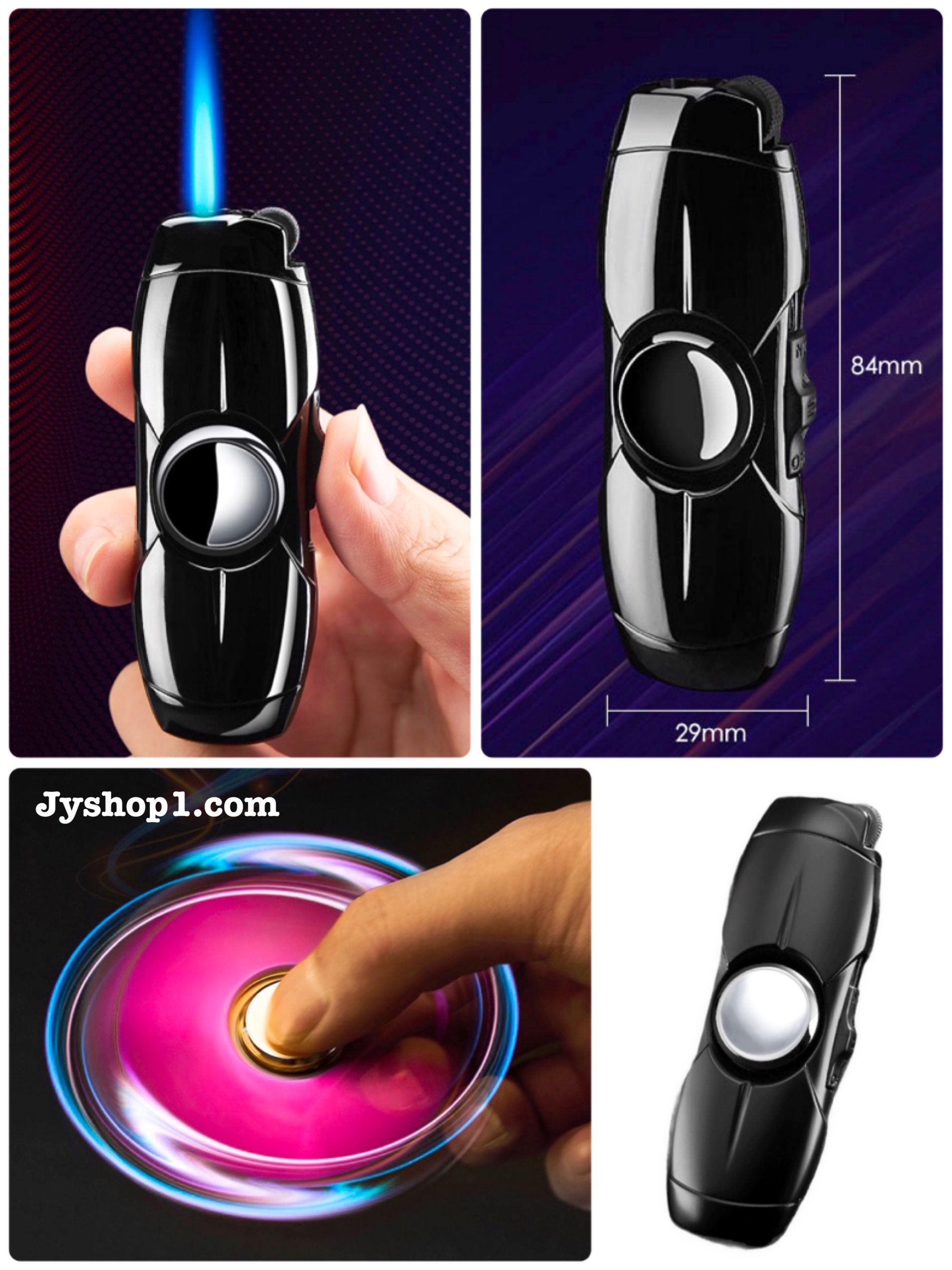 ไฟแช็ค ไฟฟู่ แบบ Fidget Spinner 601
