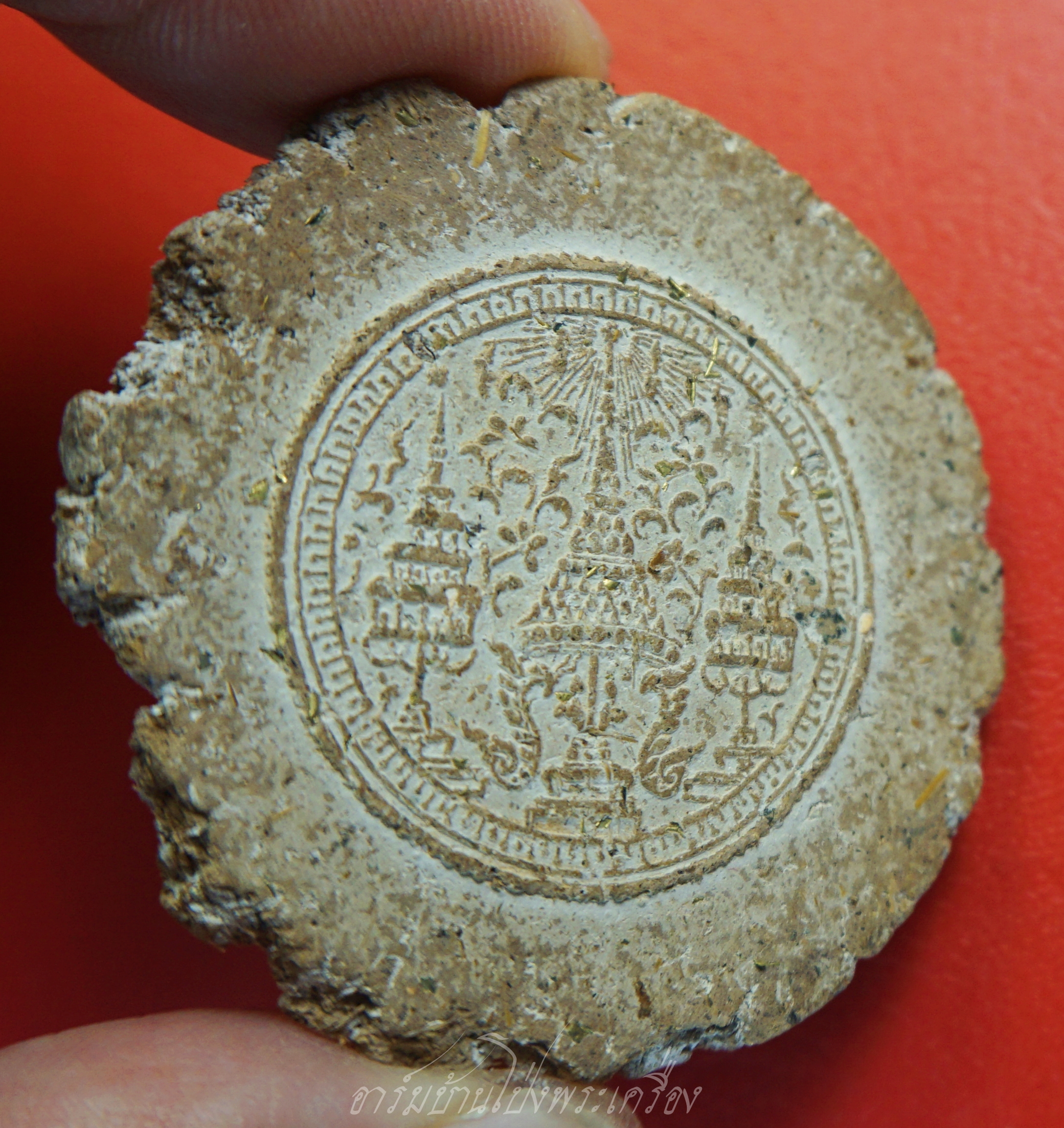 พระสมเด็จ วัดระฆัง หลัง พระราชลัญจกรพระมหามงกุฎรัชกาลที่๔