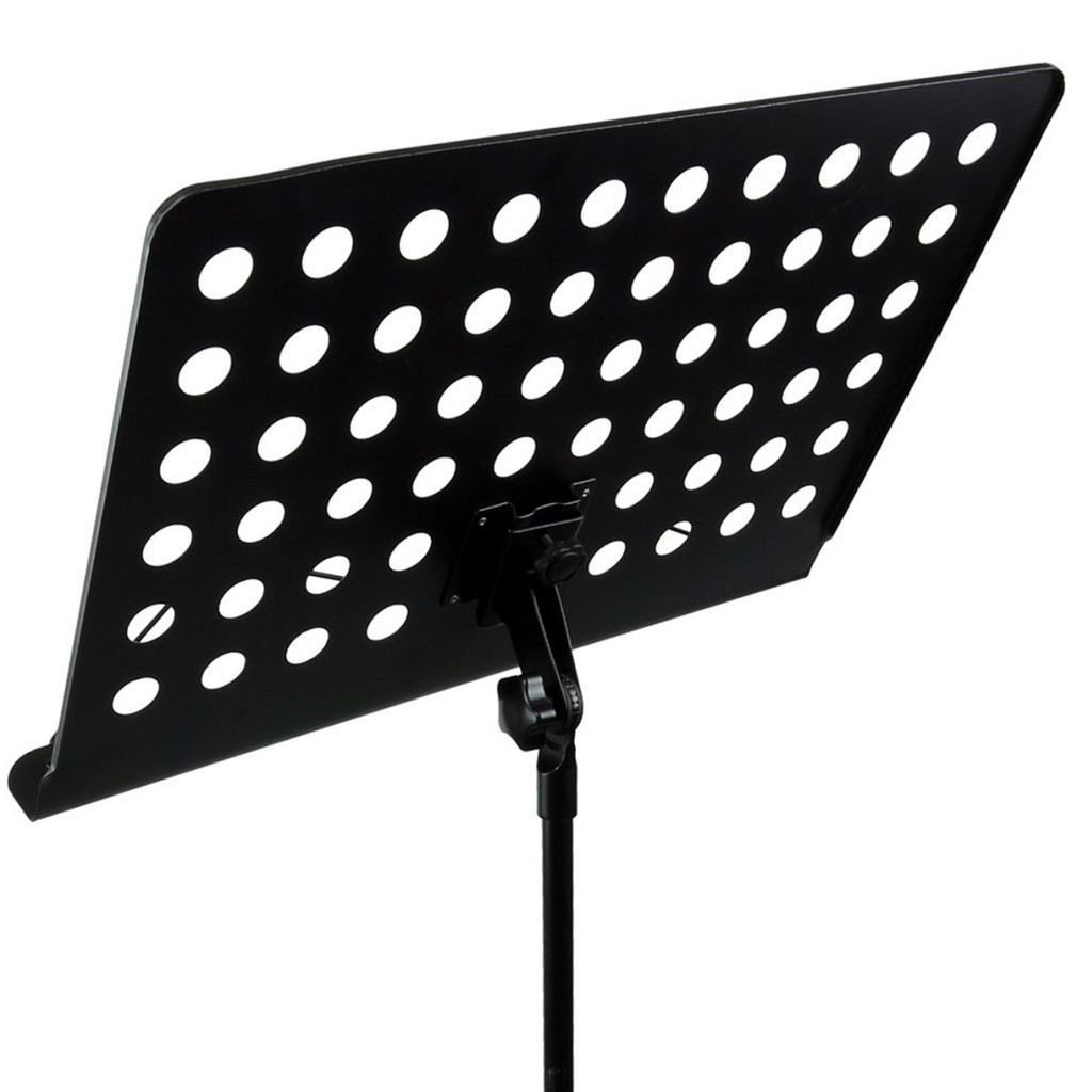 ขาตั้งโน๊ต (PJ-02) สแตนโน๊ต ขาวางโน็ต สีดำ แผ่นวางโน๊ตใหญ่ วางเล่มได้ ปรับระดับความสูงได้