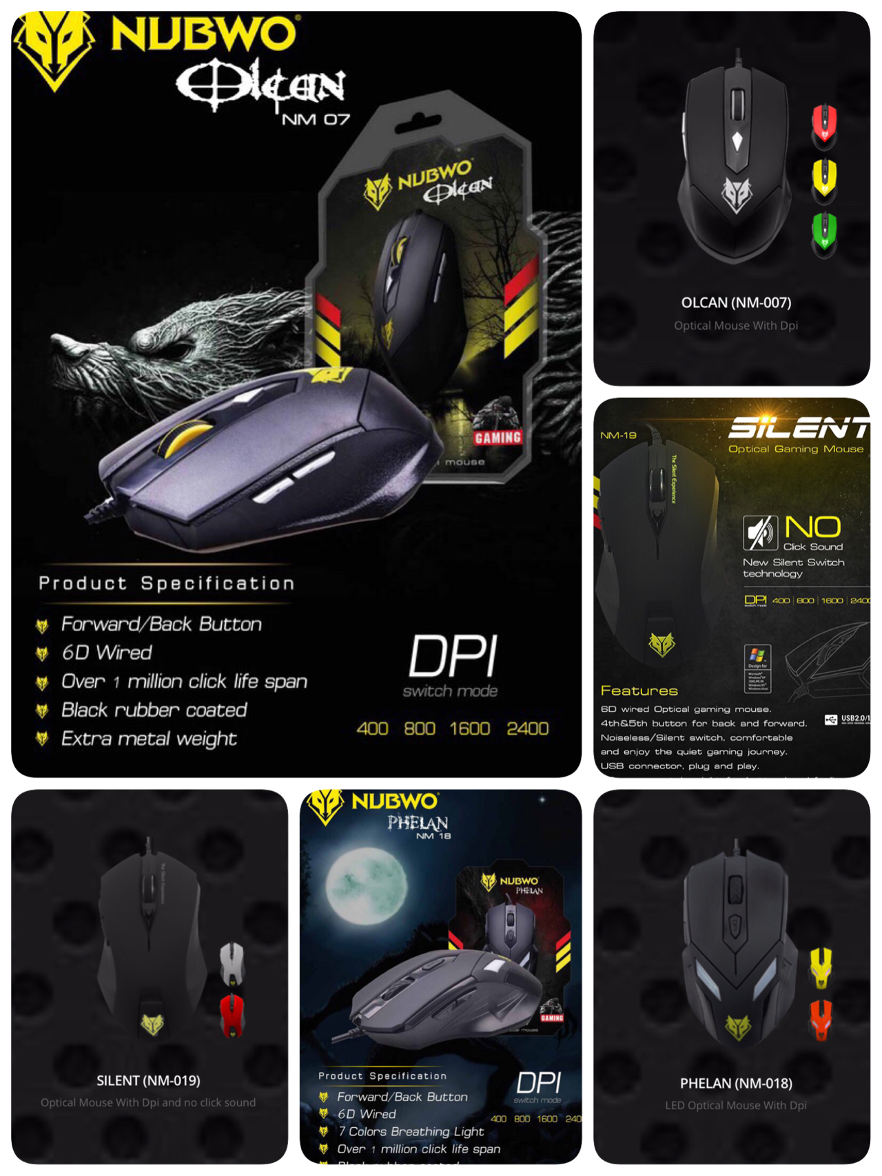 เม้าส์ mouse nubwo nm-019