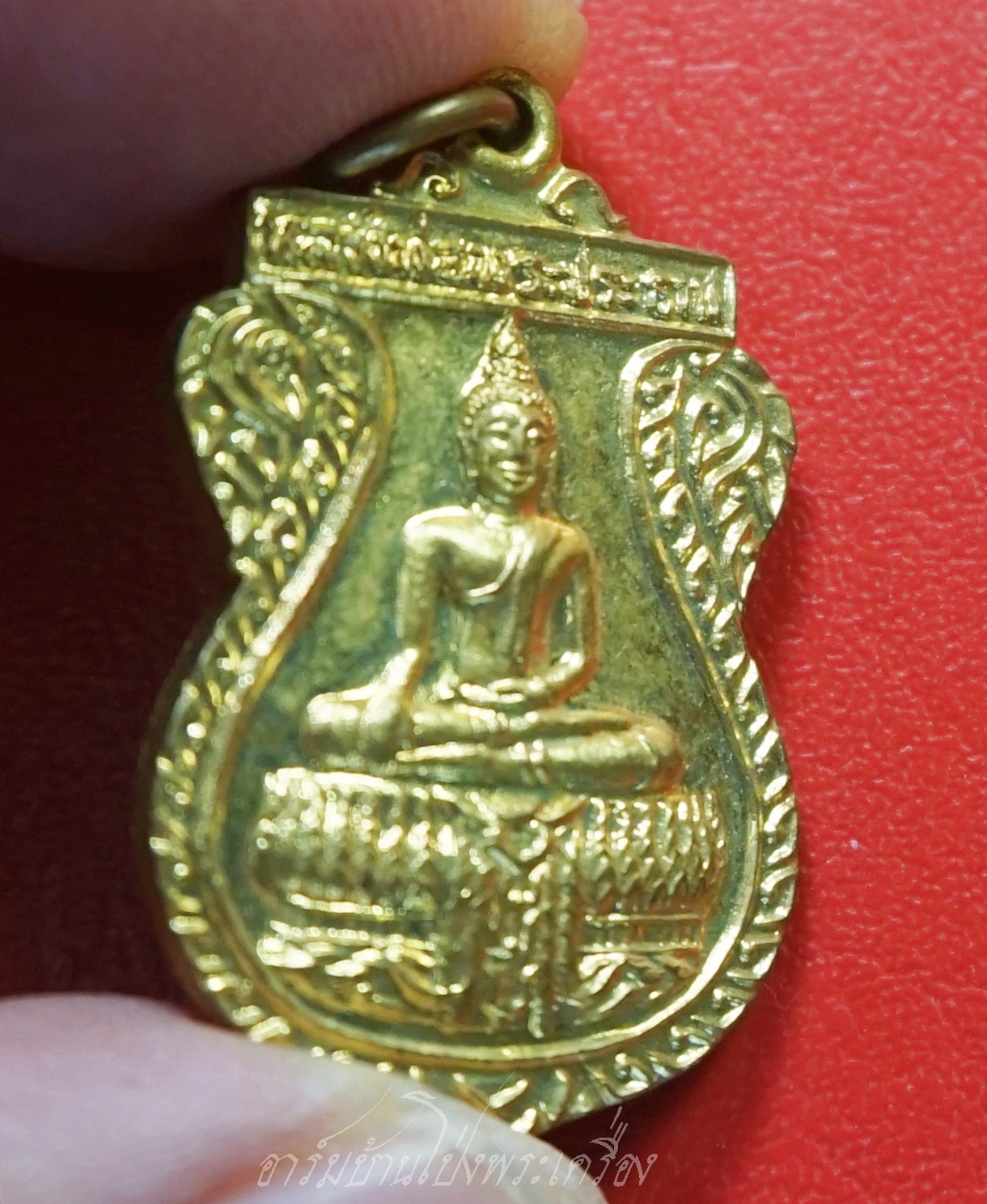 พระครูสุพัฒน์วรกิจ อาจารย์ออย วัดชมภูพล หลวงพ่อพระประธาน ที่ระลึกในงานผูกพัทธสีมา ปี๒๕๒๘ เนื้อฝาบาตร(องค์ที่4)