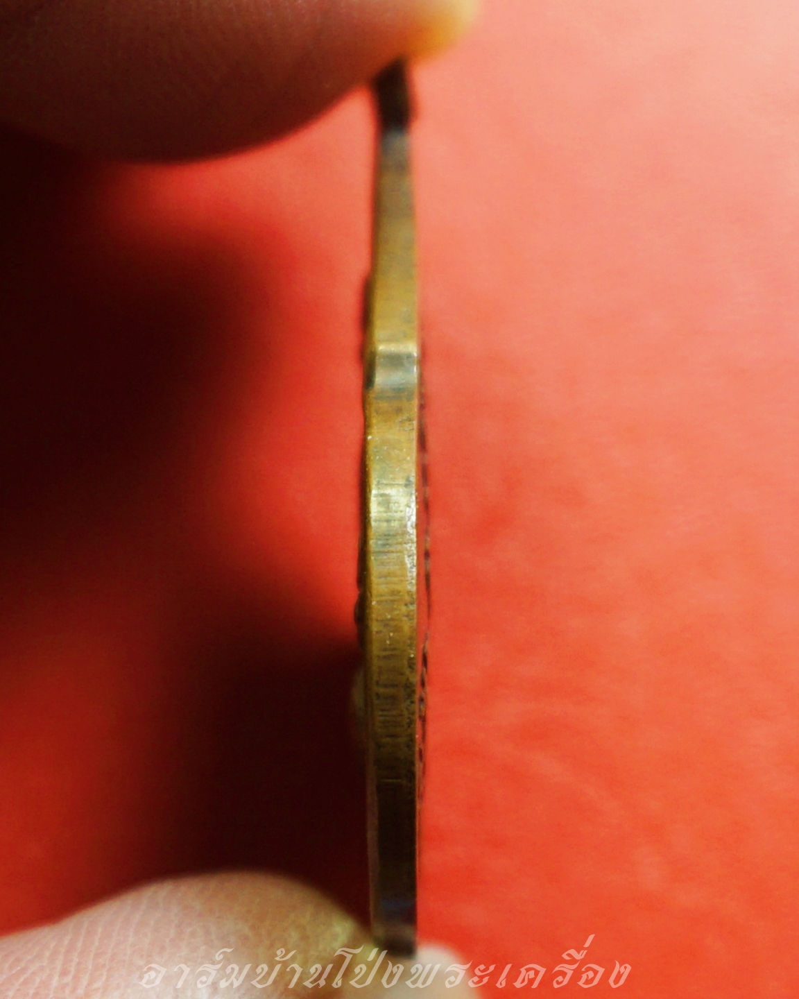 หลวงปู่ชอบ วัดเขารังเสือ รุ่นฉลองอายุ๗รอบ จับหัวเสือ เนื้อทองแดง(องค์ที่2)