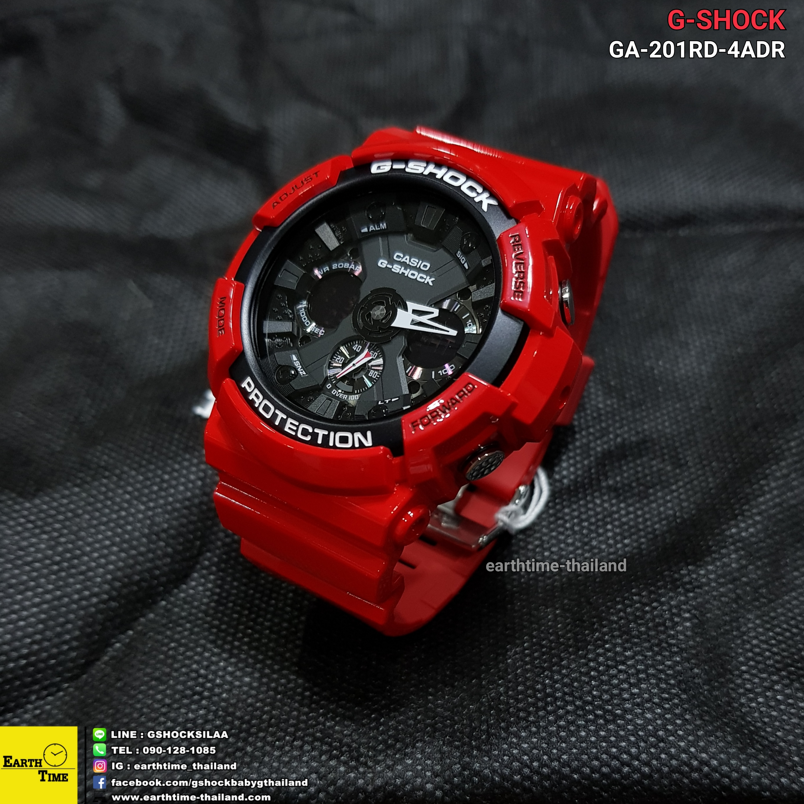 G-Shock ของใหม่แท้100% รับประกัน 1 ปี GA-201RD-4ADR