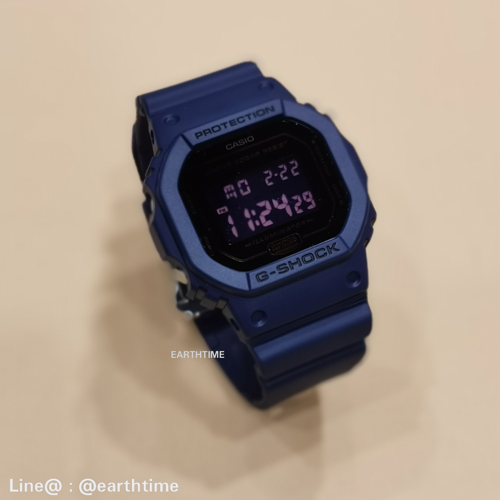 G-Shock Matte Black & Blue ของใหม่แท้100% รับประกัน 1 ปี DW-5600BBM-2DR
