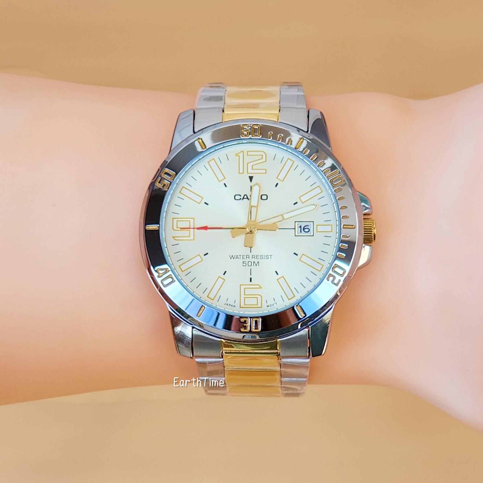 CASIO MEN STANDARD รุ่น MTP-VD01SG-9B