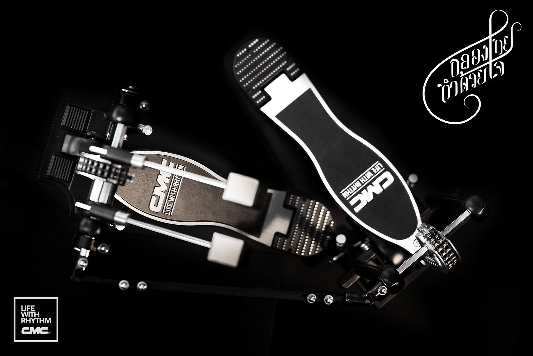 กระเดื่องคู่ CMC รุ่น DP602 กระเดื่องคู่ โซ่คู่ ตอบสนองต่อการเหยียบได้ดี หัวกระเดื่องใช้ได้2ด้าน ฟรี กระเป๋าอย่างดี Takane บุ 12 มิล