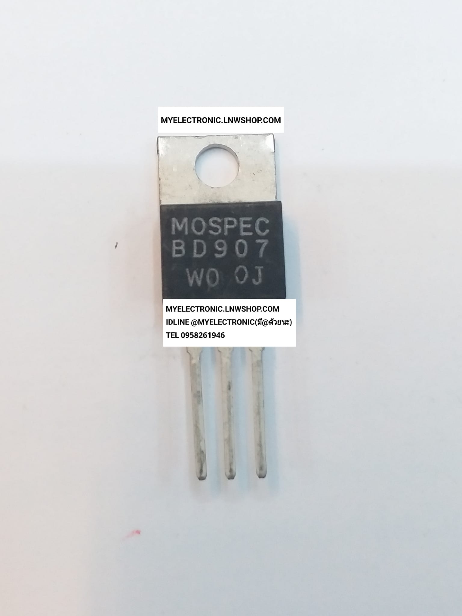 ขาย BD907 ตัวถัง TO-220 ยี่ห้อ MOSPEC ทรานซิสเตอร์ TRANSISTOR ราคา ตัวละ . . . . หน่วย บาท