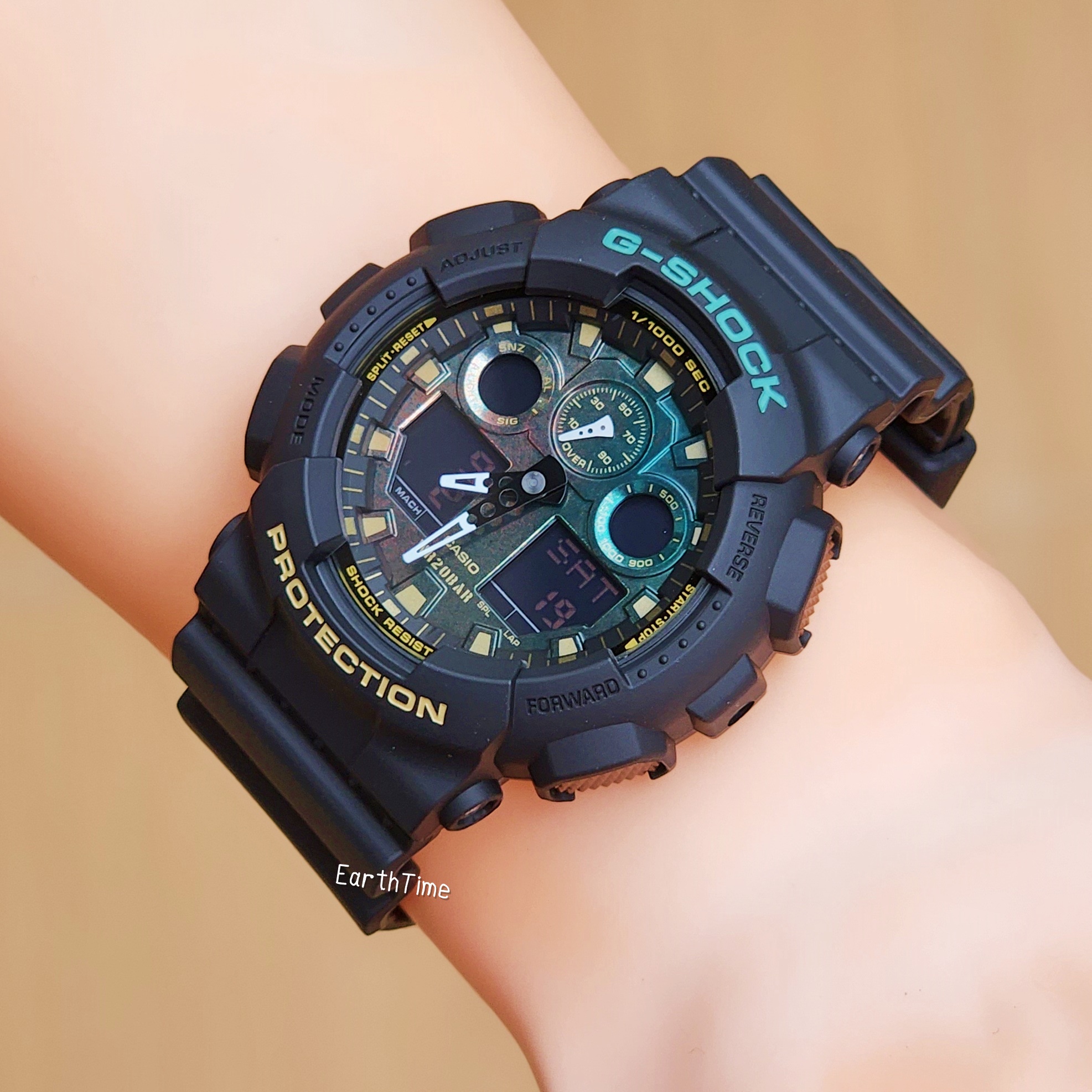 GA-100RC-1A l Teal and Brown Rust Series l G-SHOCK
