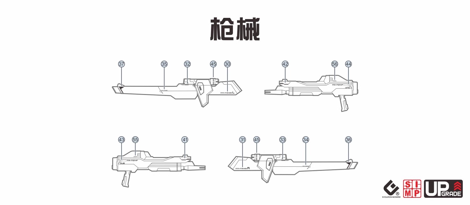 223 Water Decal HG 1/144 Mighty Strike Freedom Gundam ยี่ห้อ S.I.M.P. Model Decal