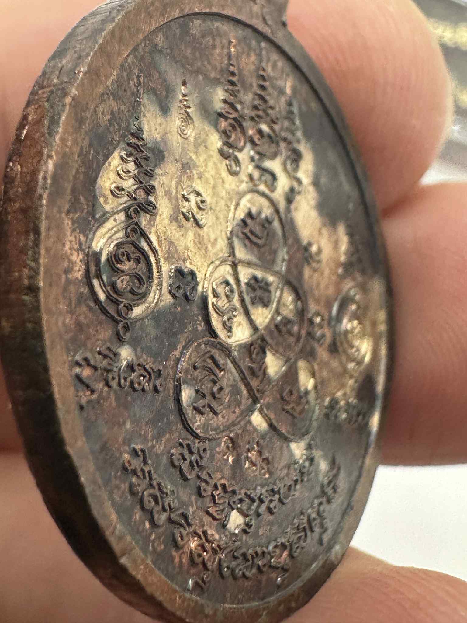 43.เหรียญเนื้อนวะหน้ากากเงิน CODE:192 พ่อพรายกระซิบ รุ่นแรก คนดีผีคุ้ม อาจารย์ดอย เมืองตรัง สำนักอาจารย์เณรดอย จังหวัดตรัง ปี 2565