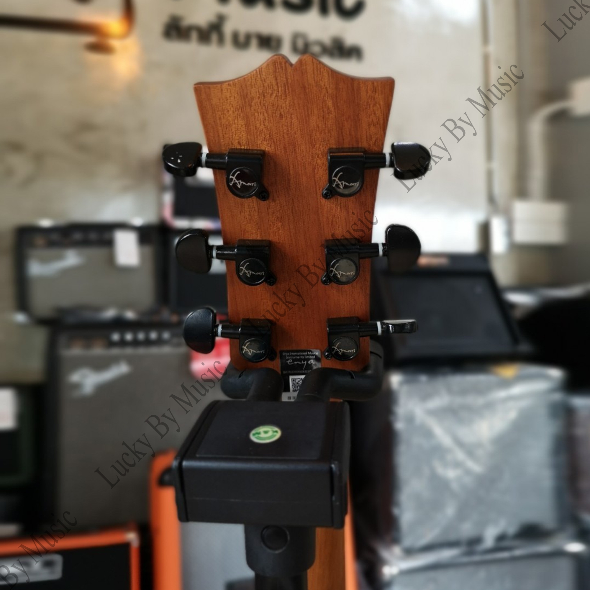 Amari By Enya AM-418C กีตาร์โปร่ง41 นิ้วคอเว้า สีไม้ พร้อม กระเป๋า